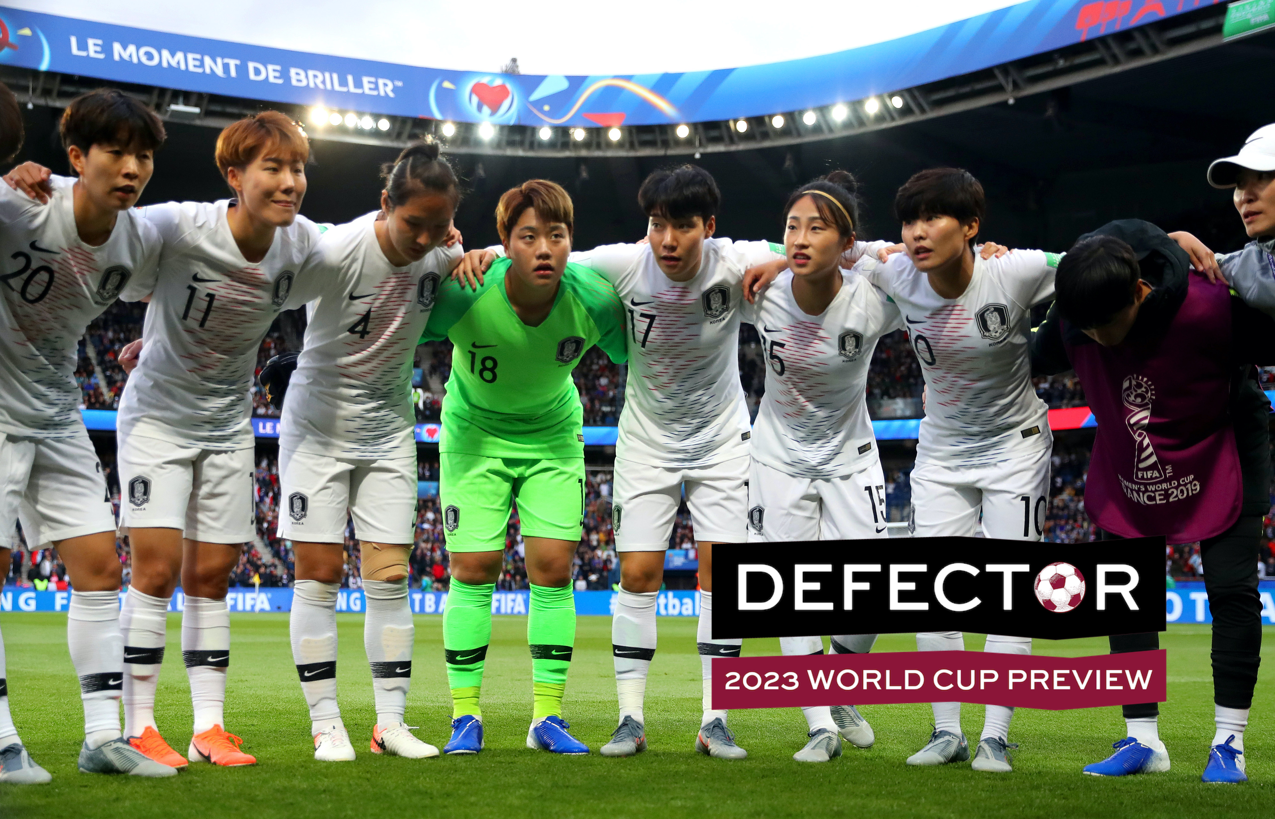 PARIS, FRANCE - JUNE 07: Players of Korea Republic huddle on the pitch prior to the 2019 FIFA Women's World Cup France group A match between France and Korea Republic at Parc des Princes on June 07, 2019 in Paris, France. (Photo by Catherine Ivill - FIFA/FIFA via Getty Images)