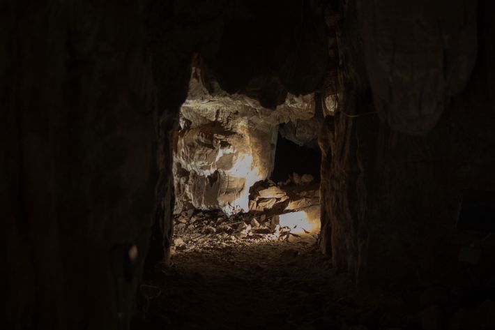 A general view of one of the main entrance of Rising Star Cave System at the Cradle of Humankind World Heritage Site near Maropeng, on November 4, 2021.