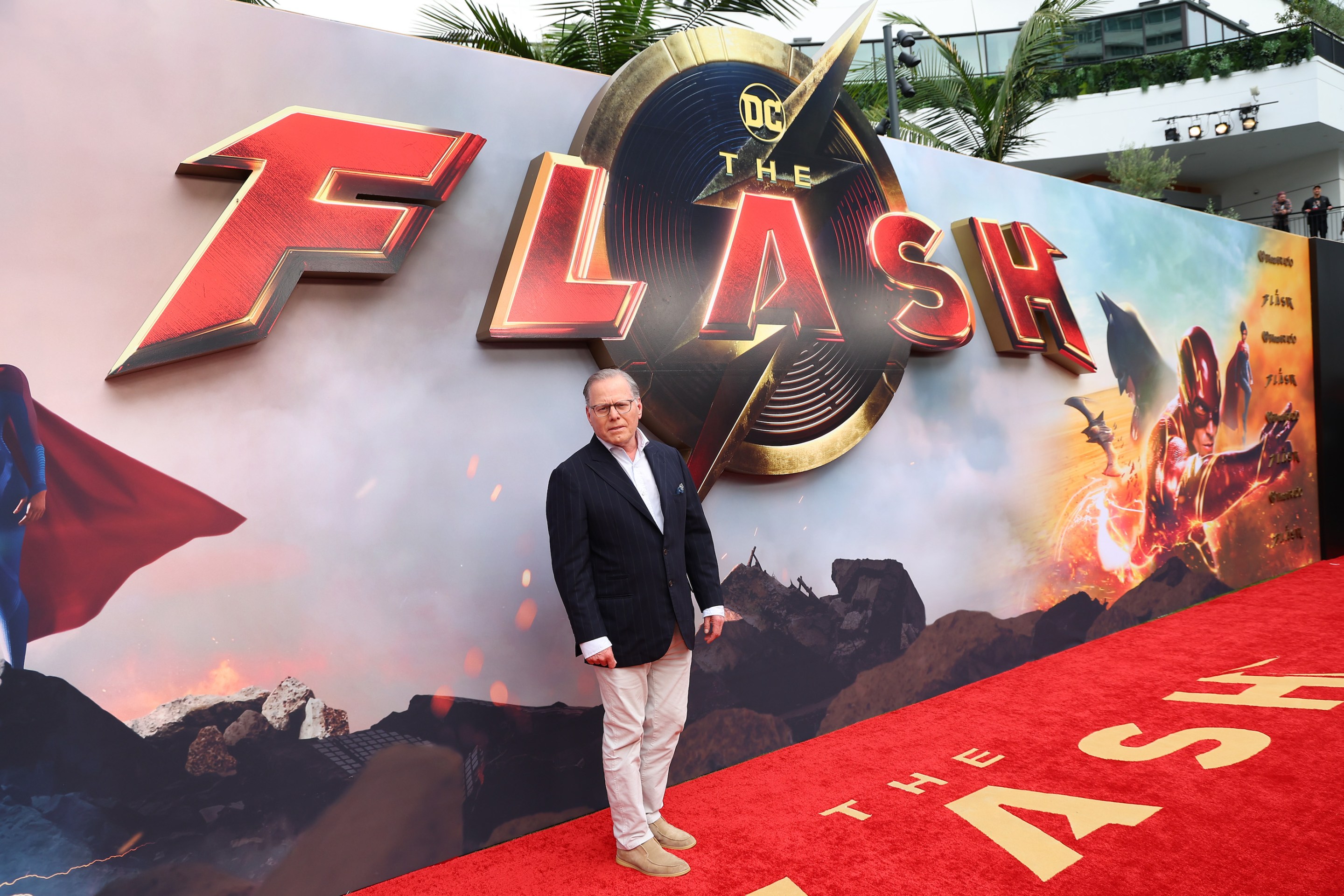 Warner Bros. Discovery chief David Zaslav attends the premiere of The Flash in Hollywood.