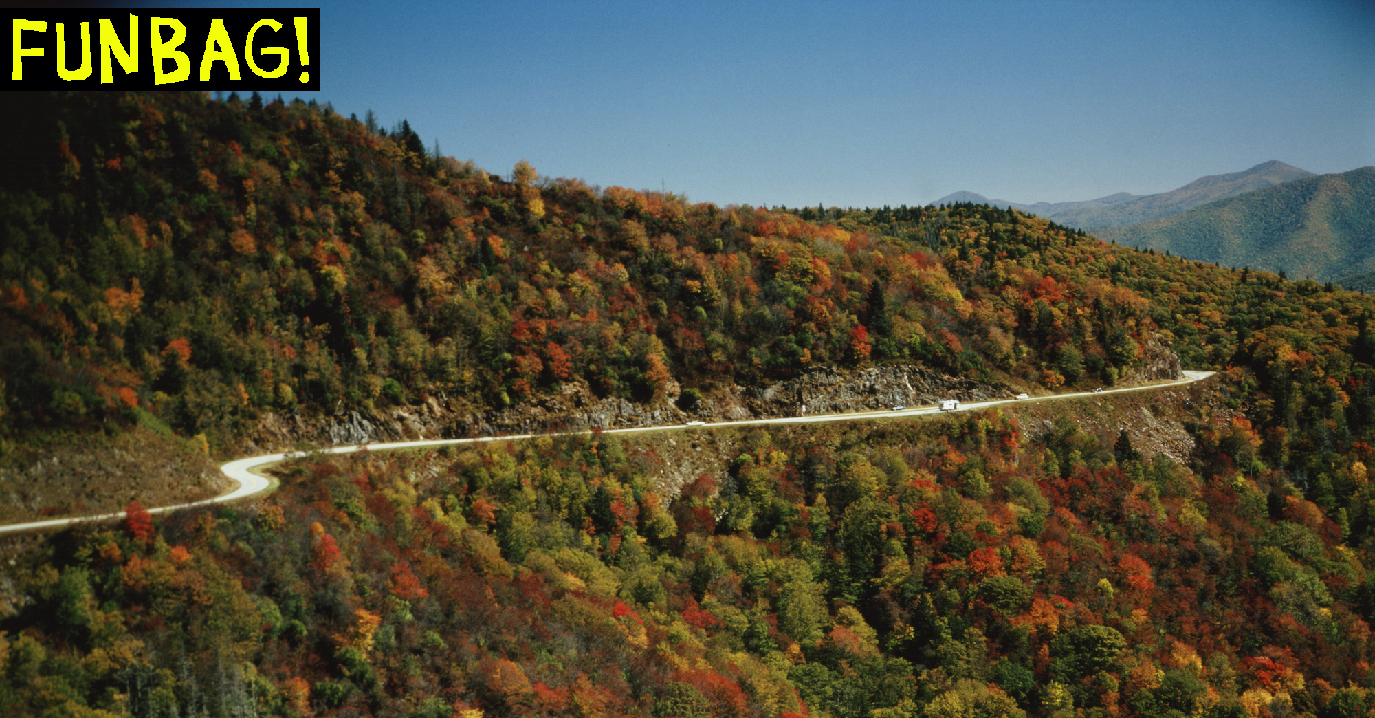 The Blue Ridge Parkway passes through the Blue Ridge Mountains in North Carolina, USA, circa 1970. (Photo by Archive Photos/Getty Images)
