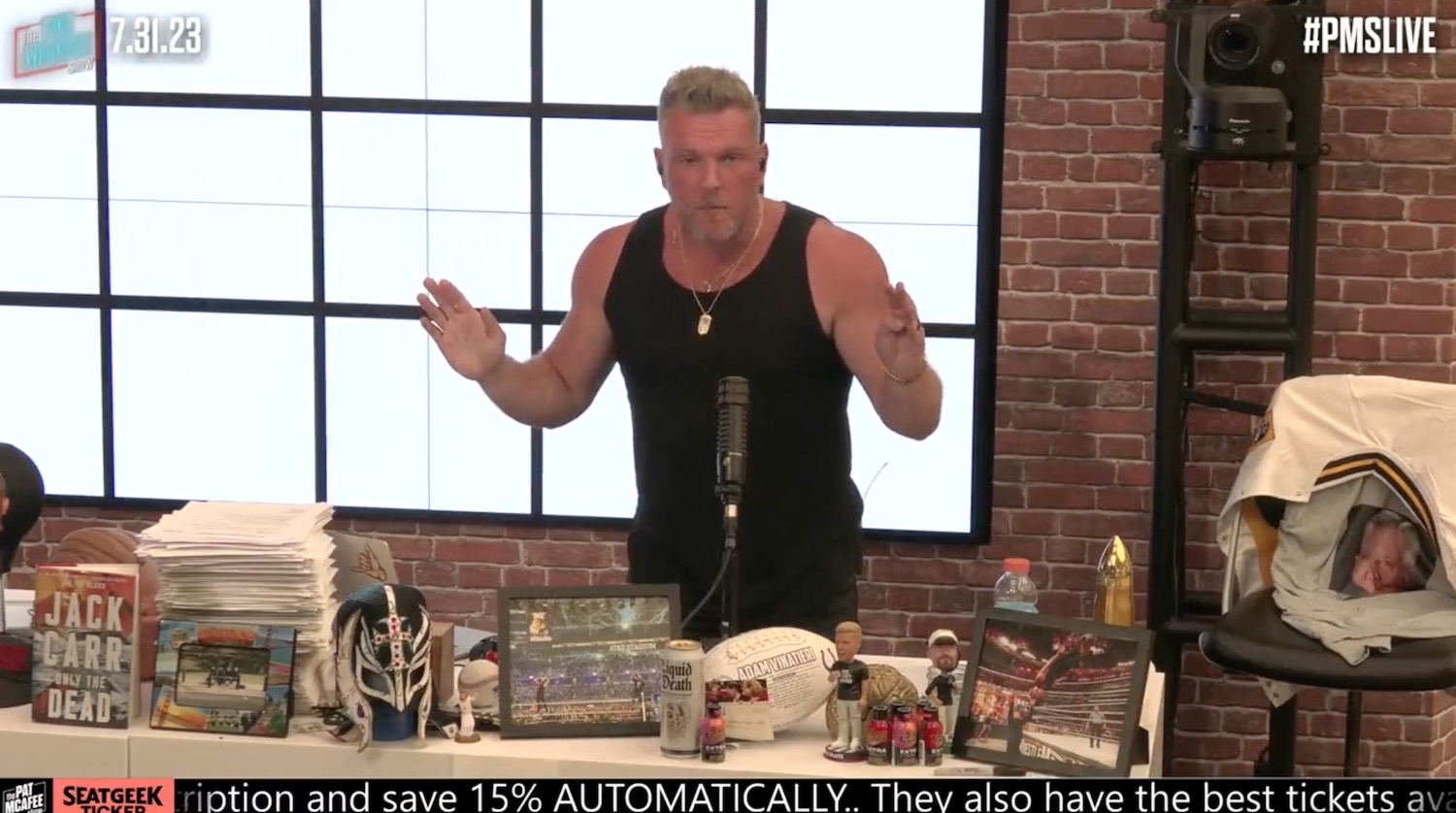 McAfee stands ominously
