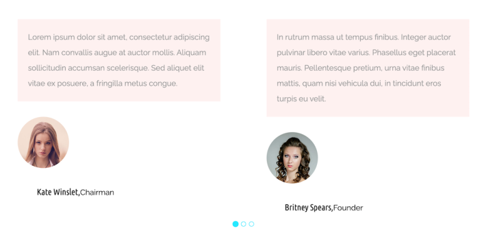 Lorem ipsum reviews from Britney Spears and Kate Winslet.