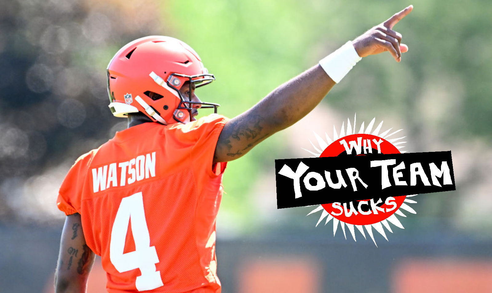 Deshaun Watson #4 of the Cleveland Browns runs a drill during the Cleveland Browns OTAs at CrossCountry Mortgage Campus on May 31, 2023 in Berea, Ohio.