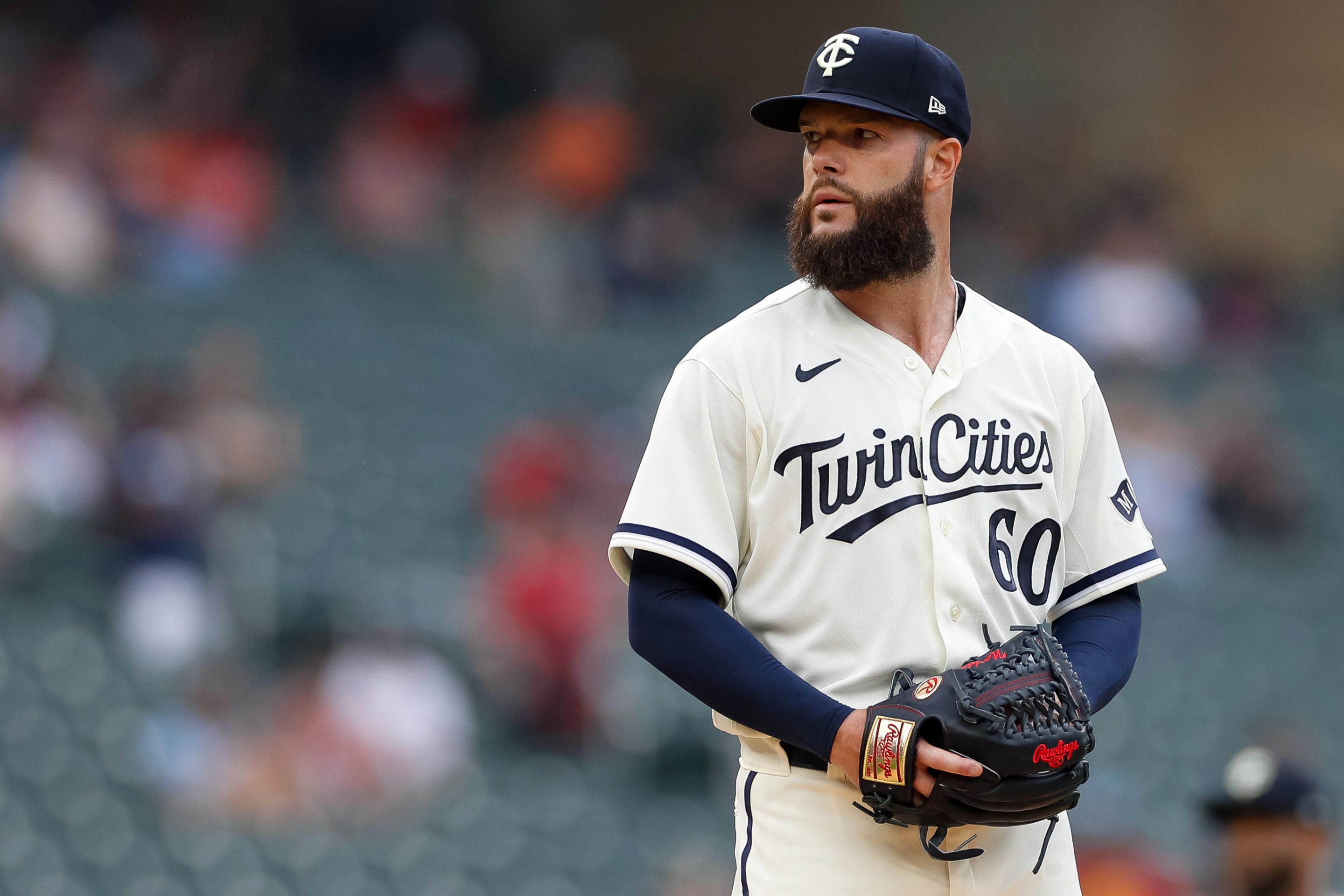 Dallas Keuchel on the mound for the Minnesota Twins on August 6, 2023.