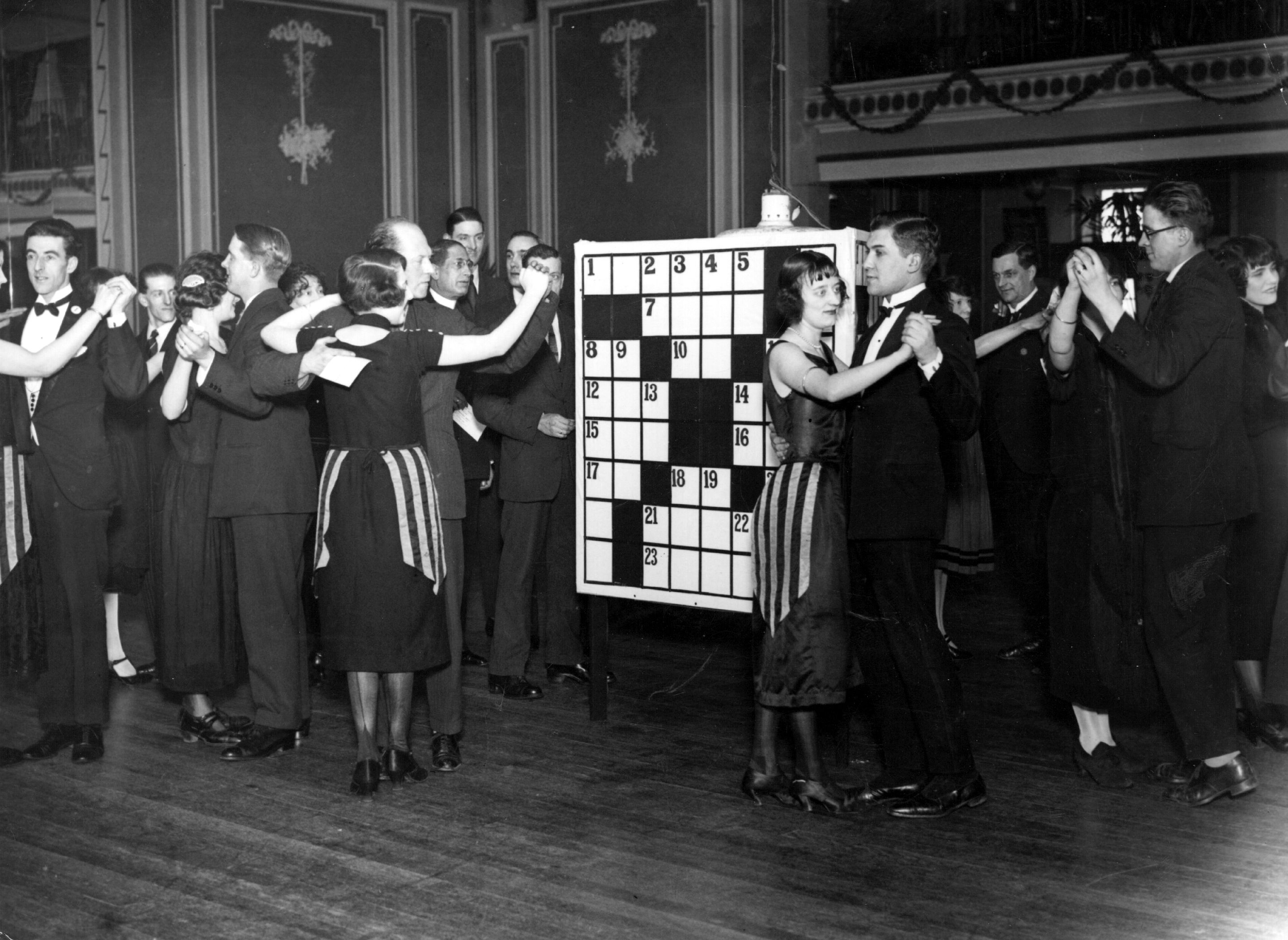Couples take to the floor in the 'Crossword Puzzle' dance at East Ham Palais de Dance.