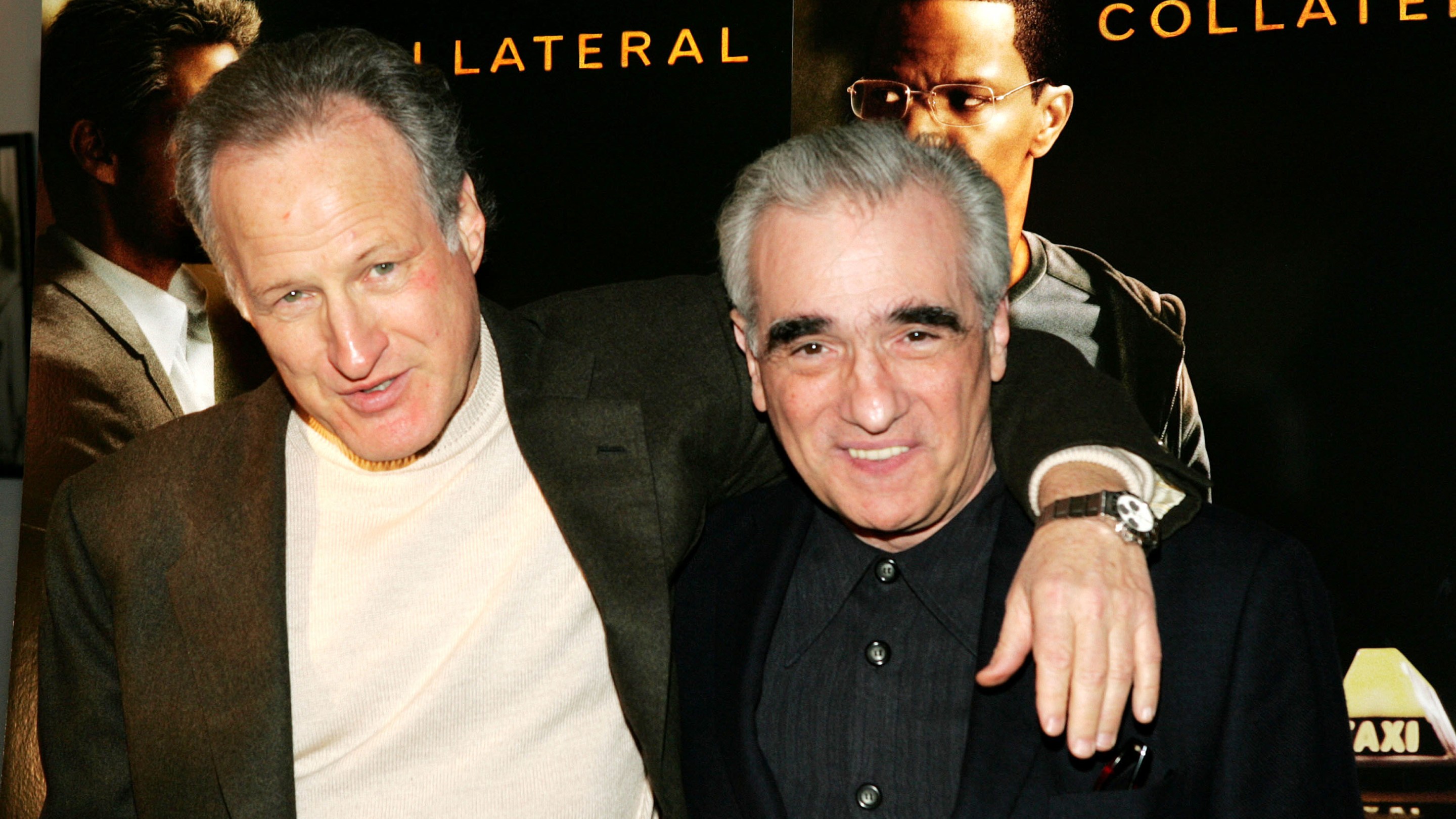Martin Scorsese and Michael Mann hanging out in 2004