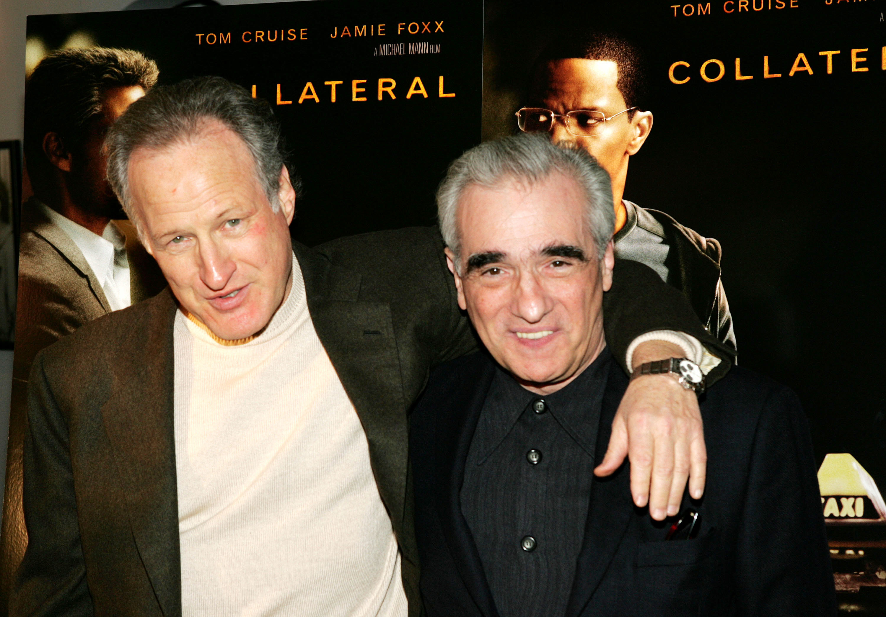 Martin Scorsese and Michael Mann hanging out in 2004