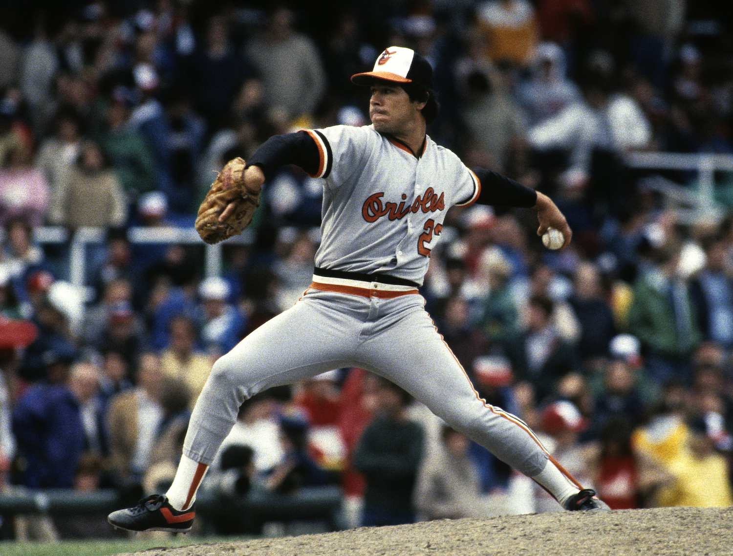 Baltimore Orioles left-hander Tippy Martinez, from a 1983 game against the Chicago White Sox.