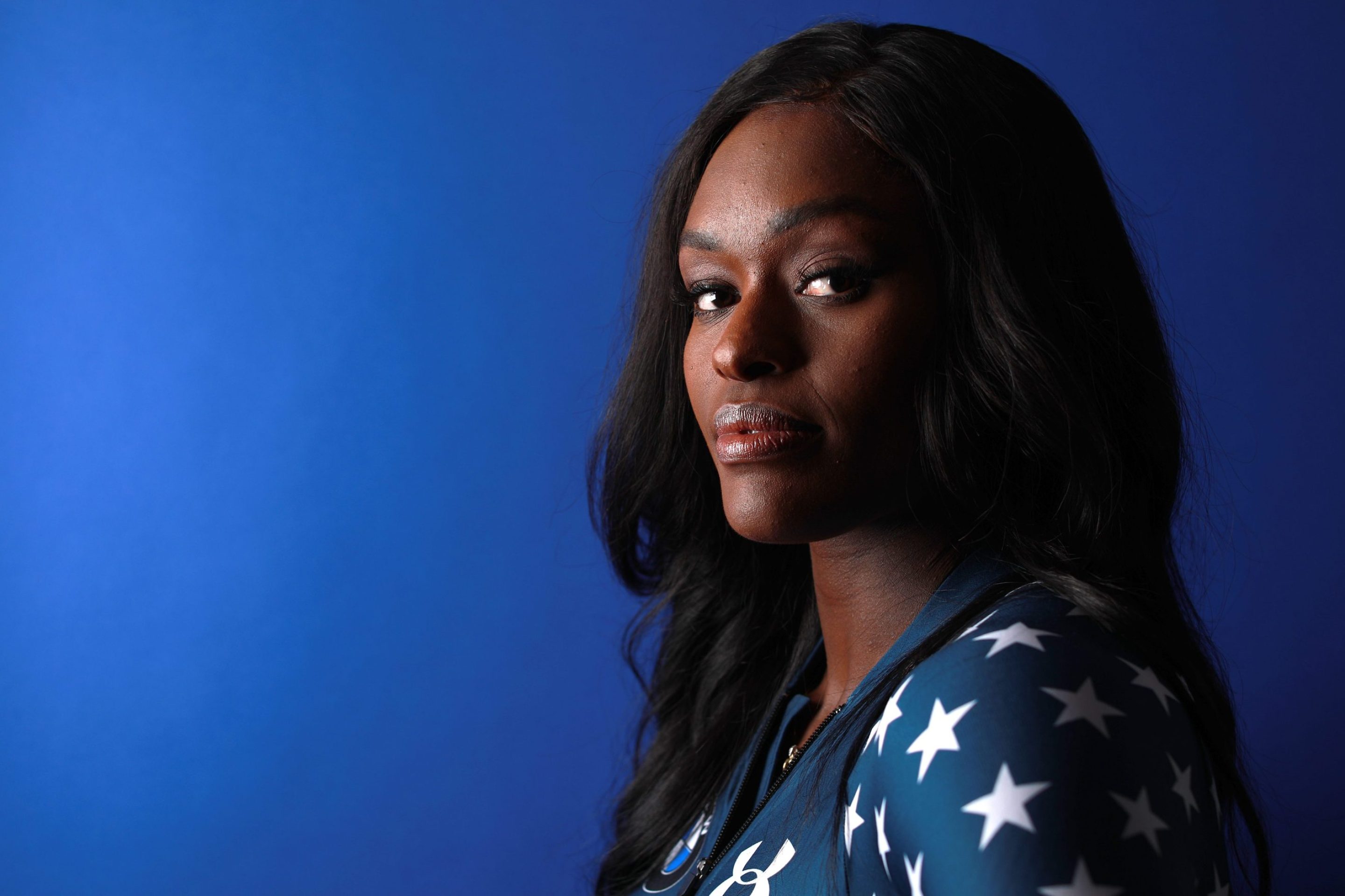 Bobsledder Aja Evans poses for a portrait during the Team USA Media Summit ahead of the PyeongChang 2018 Olympic Winter Games on September 25, 2017 in Park City, Utah.