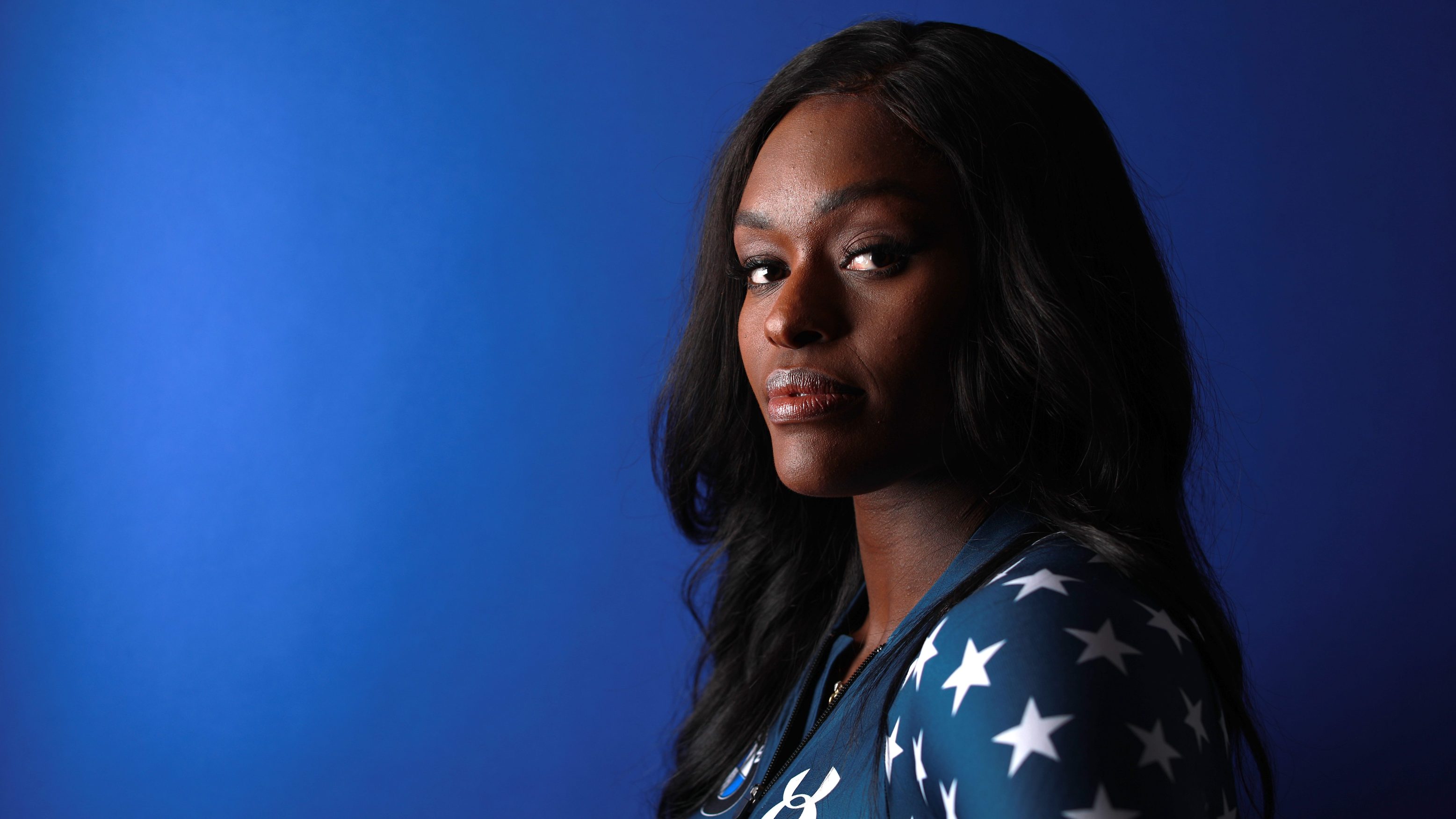 Bobsledder Aja Evans poses for a portrait during the Team USA Media Summit ahead of the PyeongChang 2018 Olympic Winter Games on September 25, 2017 in Park City, Utah.