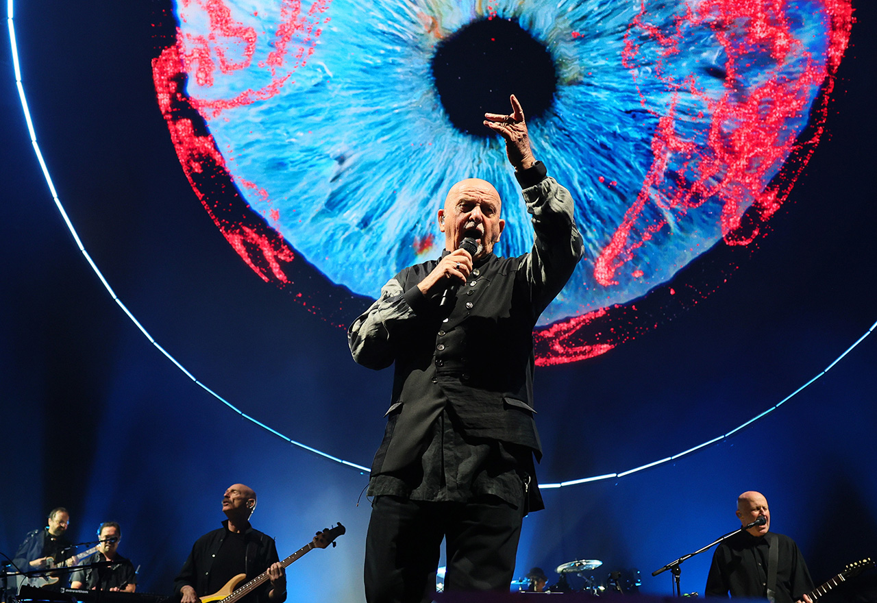 NEW YORK, NEW YORK - SEPTEMBER 18: Peter Gabriel performs at Madison Square Garden on September 18, 2023 in New York City.