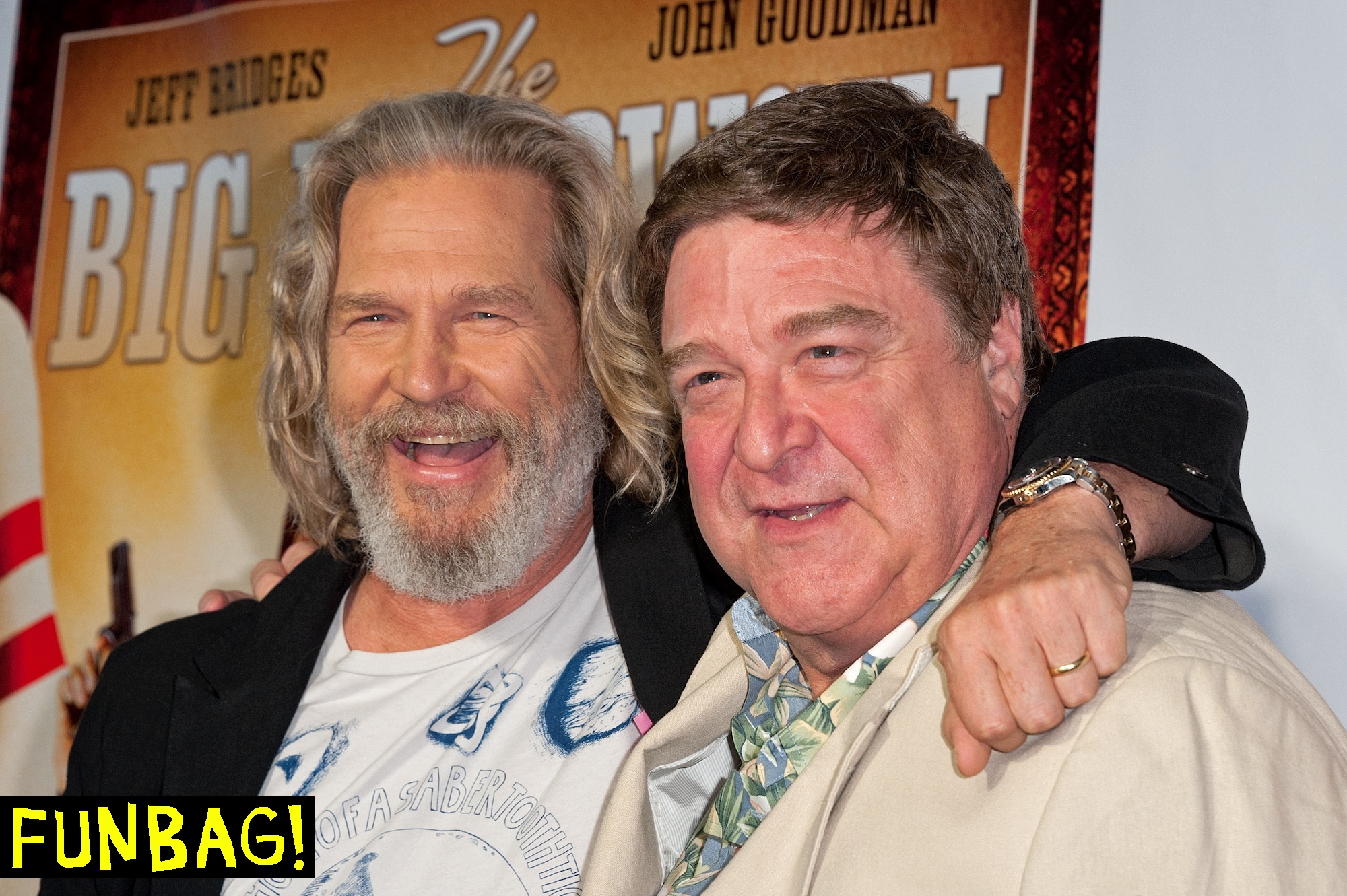 NEW YORK, NY - AUGUST 16: Actors Jeff Bridges (L) and John Goodman attend "The Big Lebowski" Blu-ray release at the Hammerstein Ballroom on August 16, 2011 in New York City. (Photo by D Dipasupil/FilmMagic)