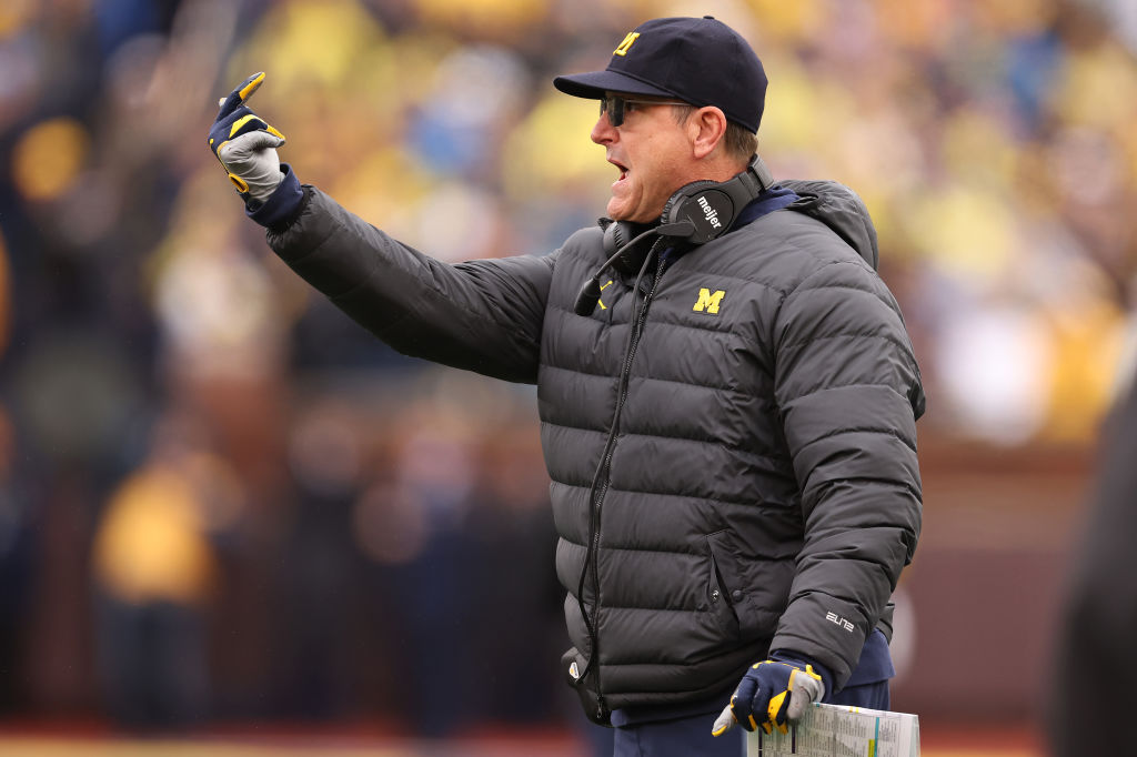 Jim Harbaugh coaching