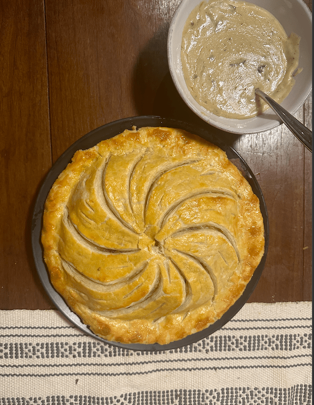 Another angle from above of my pithivier.