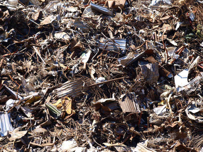 A scrap metal dump.