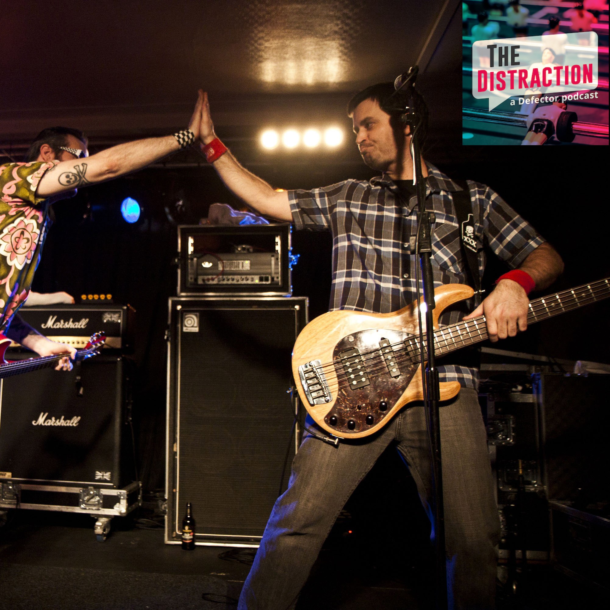 Aaron Barrett and Derek Gibbs of Reel Big Fish perform at Southampton University on March 5, 2011.