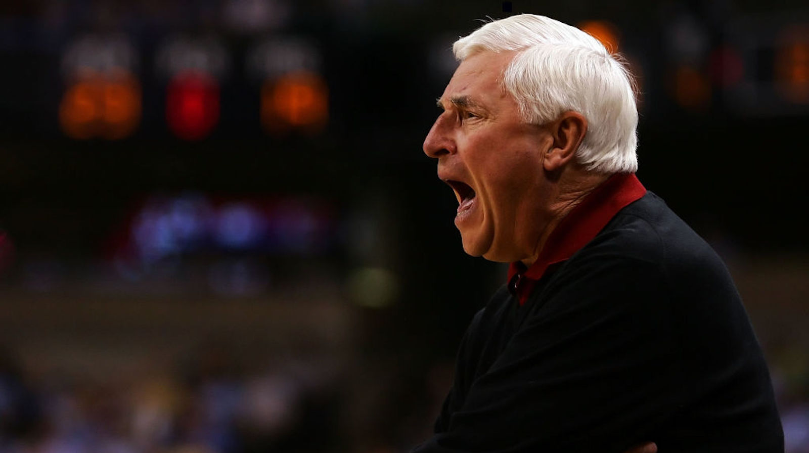 Bobby Knight yelling at someone