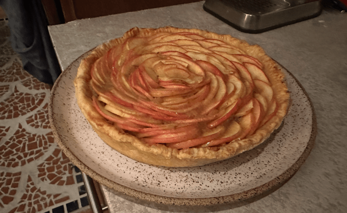 A finished apple tart!