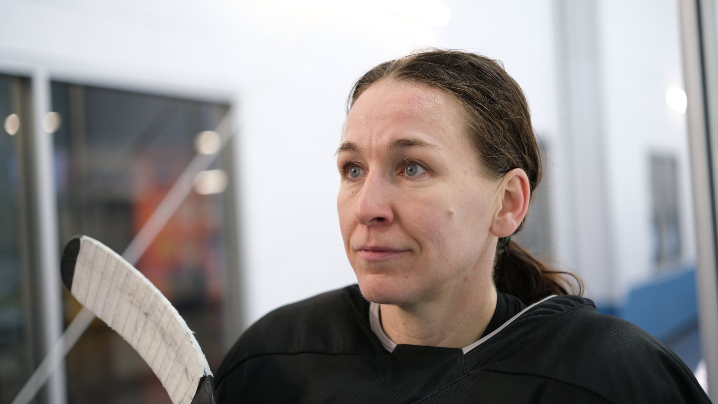 Jocelyne Larocque talks to The Star on the first day on ice for practice for the new Toronto PWHL team.