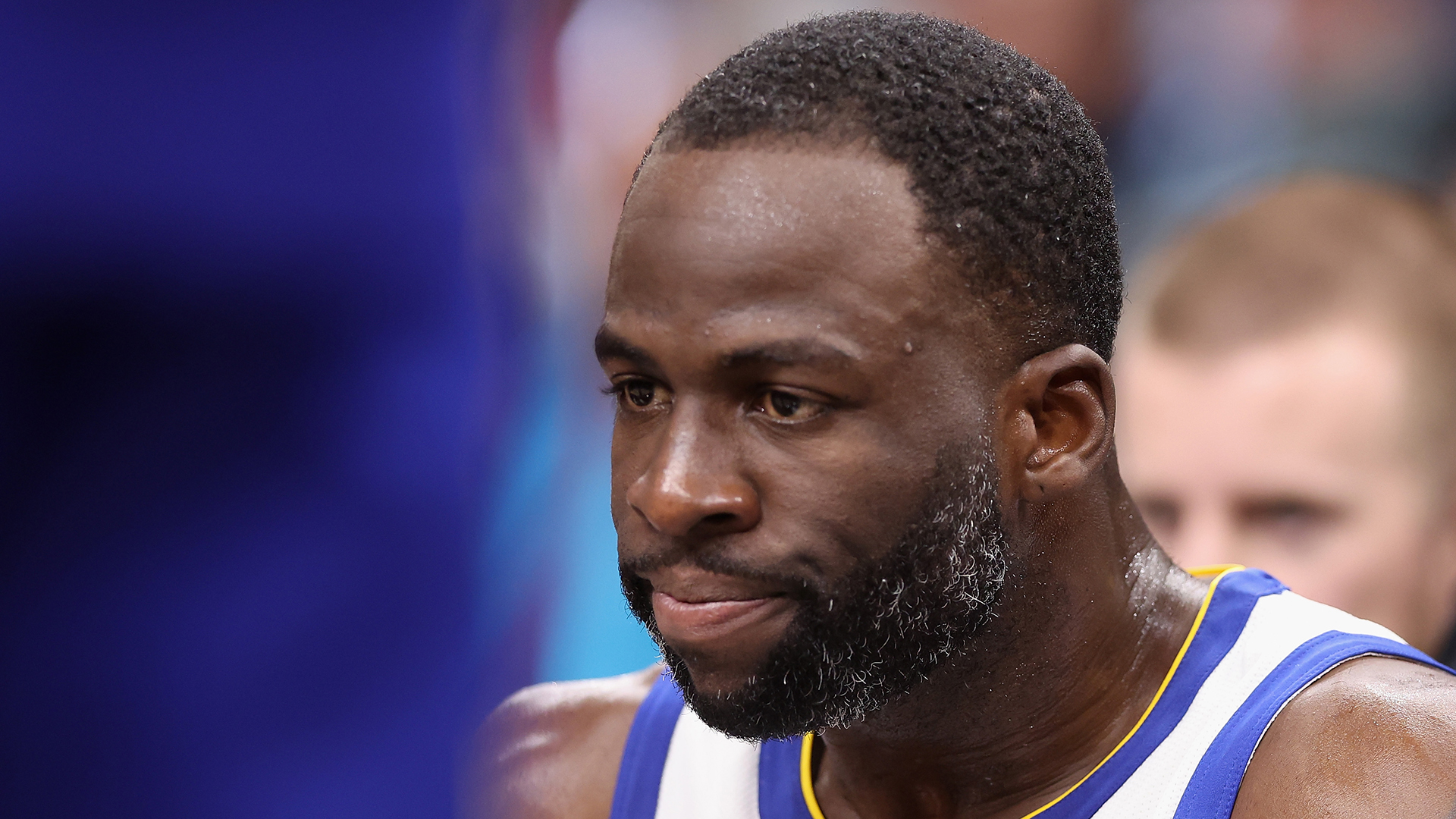 Draymond Green #23 of the Golden State Warriors reacts after being ejected for a flagrant foul during the second half of the NBA game against the Phoenix Suns at Footprint Center on December 12, 2023 in Phoenix, Arizona.