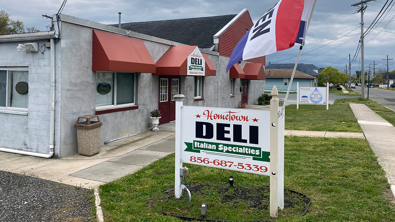 A photo outside Hometown Deli, Italian Speciaities, in 2021.