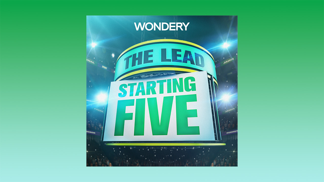 The logo for Wondery's THE LEAD: STARTING FIVE