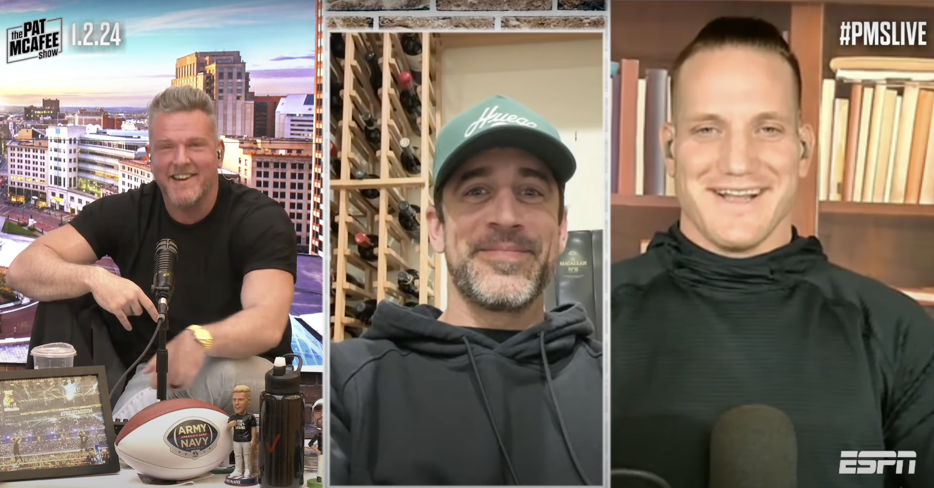 Aaron Rodgers on the Pat McAafee show
