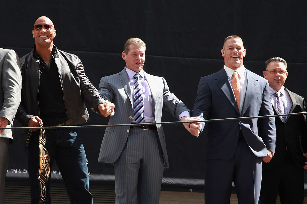 The Rock, Vince McMahon, John Cena