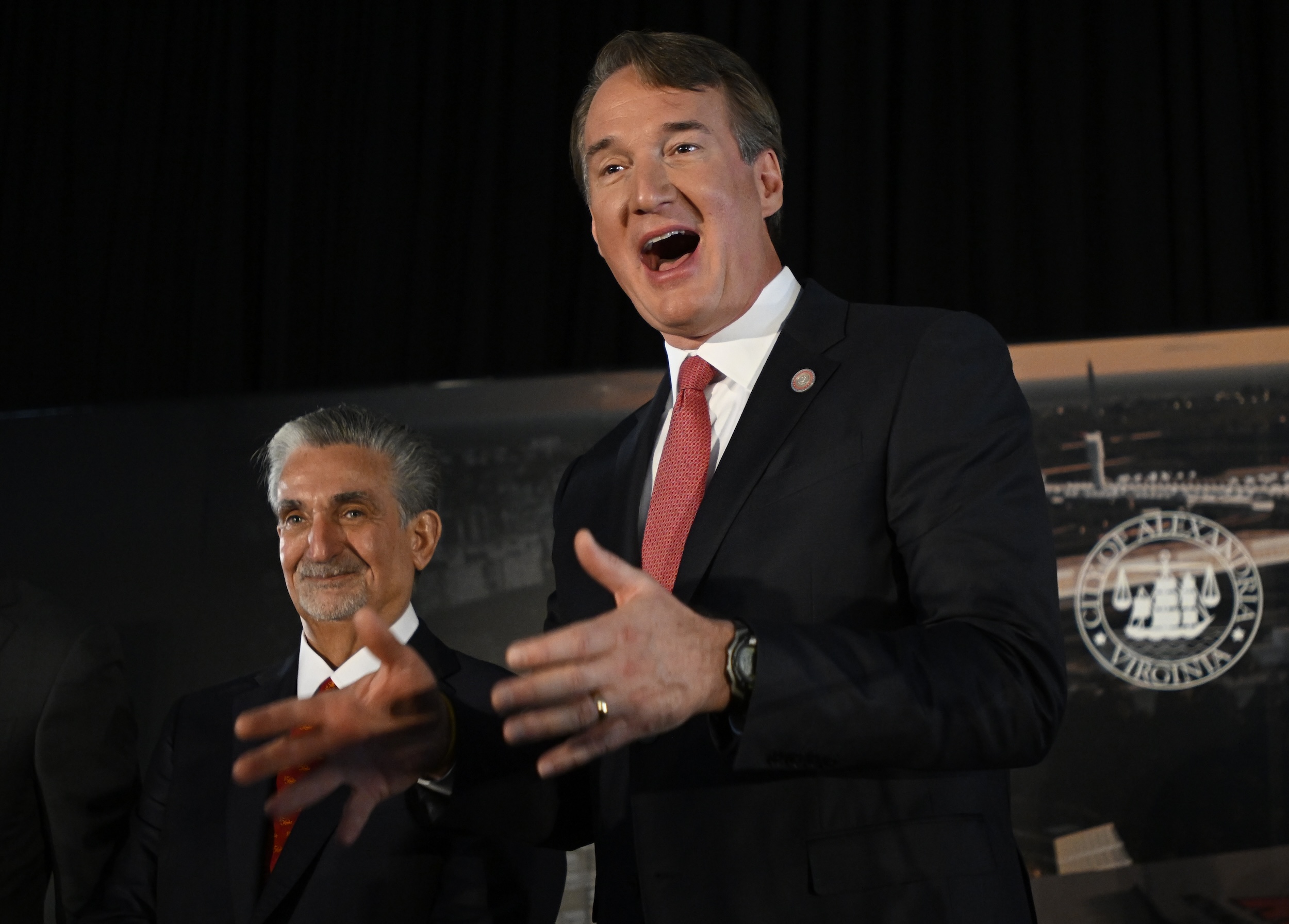 Glenn Youngkin and Ted Leonsis