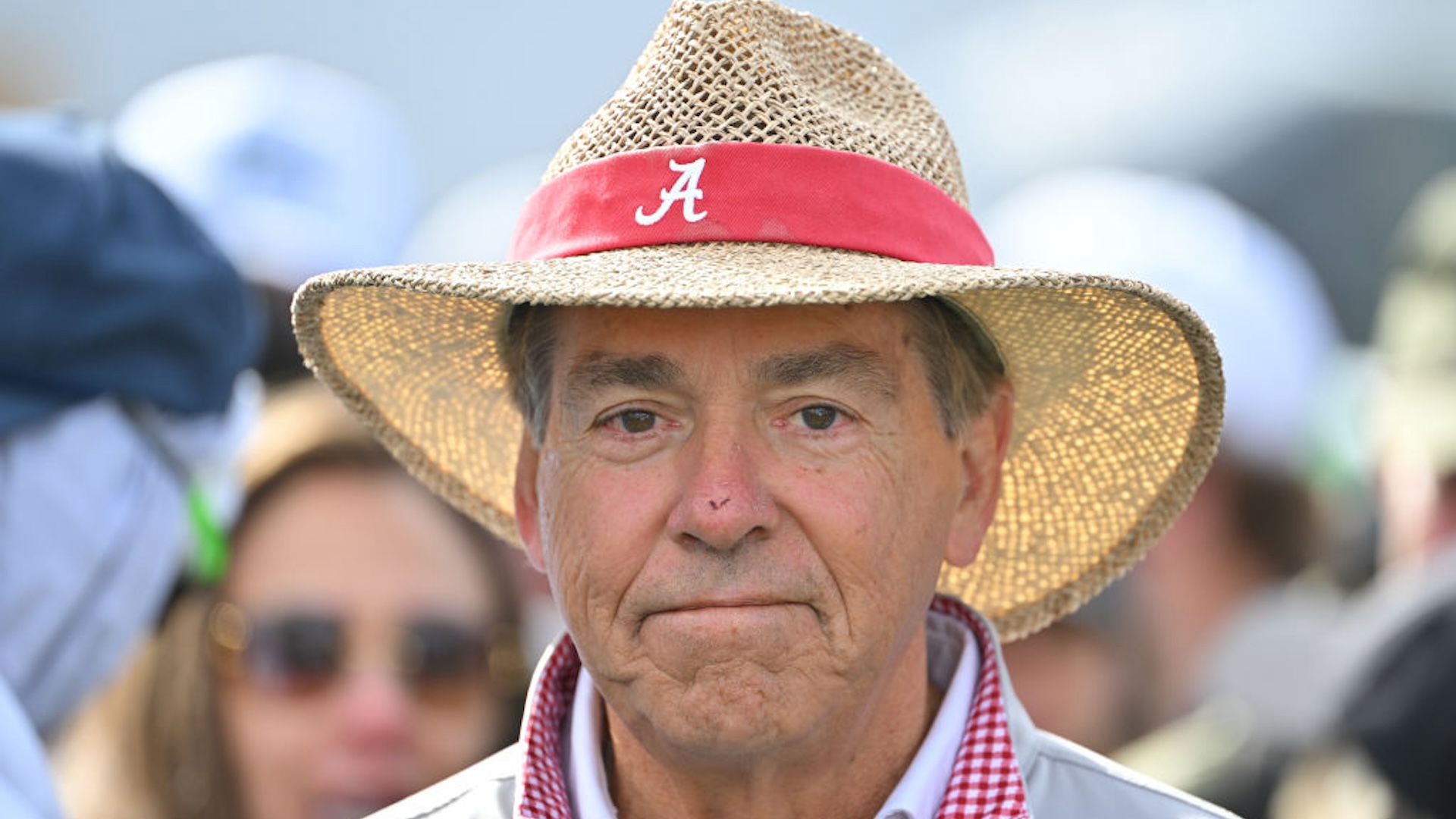 Nick Saban is seen prior to WM Phoenix Open at TPC Scottsdale (Stadium Course) on February 7, 2024 in Scottsdale, Arizona.