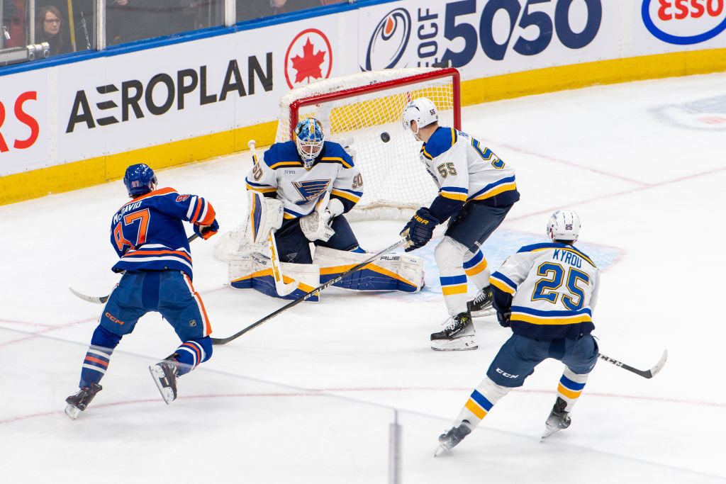 Connor McDavid scores the overtime game winner against Jordan Binnington