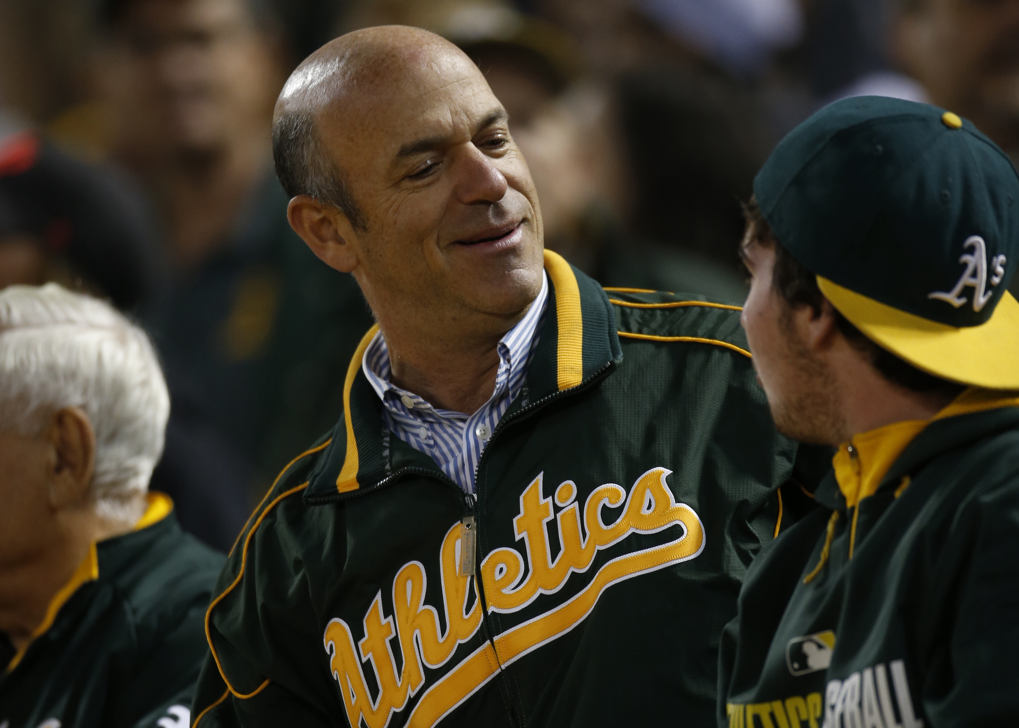 OAKLAND, CA - JULY 19: Owner John Fisher of the Oakland Athletics stands in the stands during the game against the Houston Astros at the Oakland Coliseum on July 19, 2016 in Oakland, California. The Athletics defeated the Astros 4-3. (Photo by Michael Zagaris/Oakland Athletics/Getty Images) *** Local Caption *** John Fisher