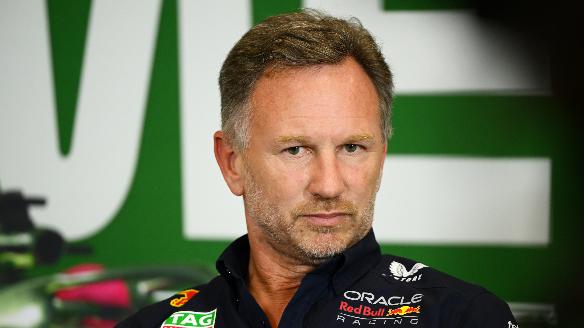 Red Bull Racing Team Principal Christian Horner attends the Team Principals Press Conference during practice ahead of the F1 Grand Prix of Mexico at Autodromo Hermanos Rodriguez on October 27, 2023 in Mexico City, Mexico.