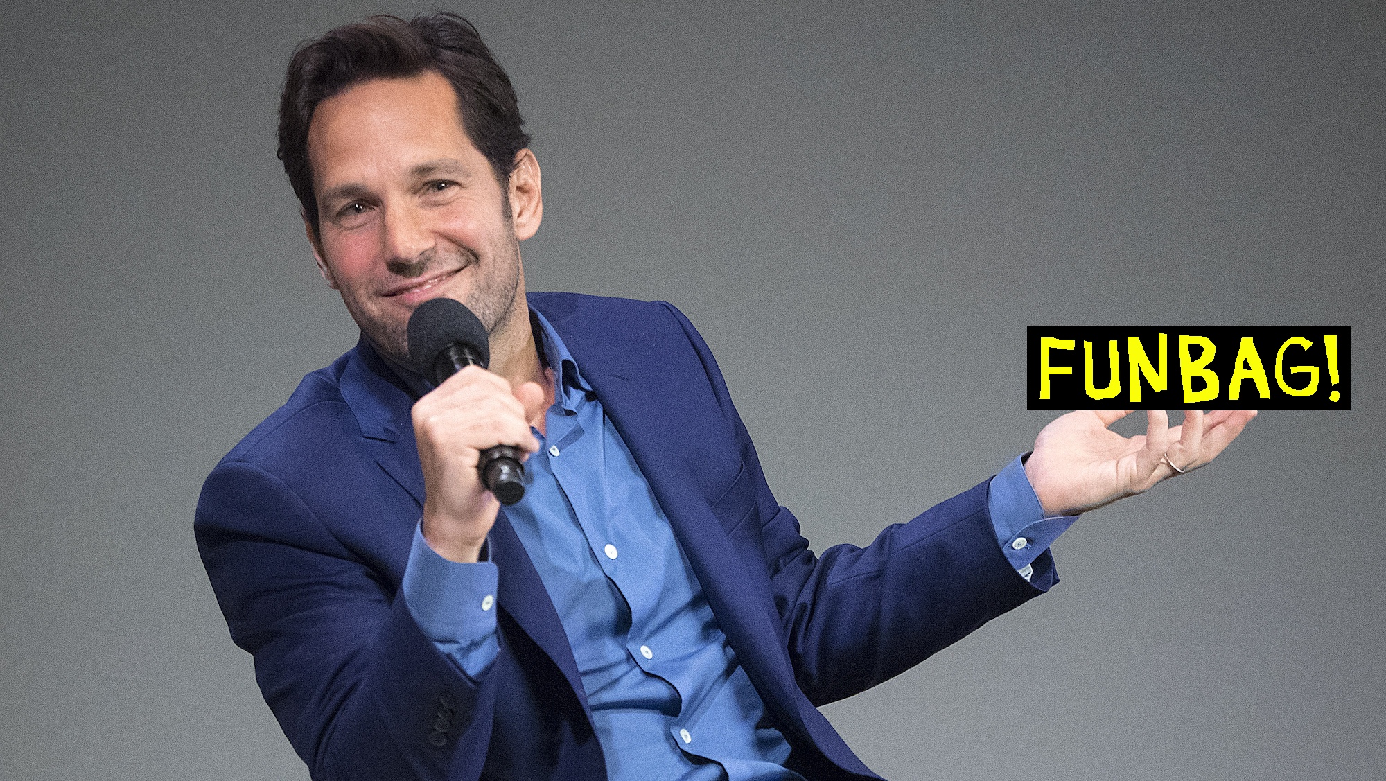 NEW YORK, NY - JULY 16: Actor Paul Rudd speaks about his latest movie "Ant Man" at the Apple Store Soho on July 16, 2015 in New York City. (Photo by Debra L Rothenberg/FilmMagic)