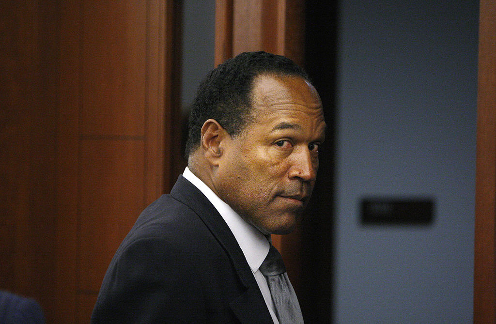 O.J. Simpson leaves the courtroom during a trial in Las Vegas in September 2008. Simpson was later convicted of armed robbery and kidnapping.