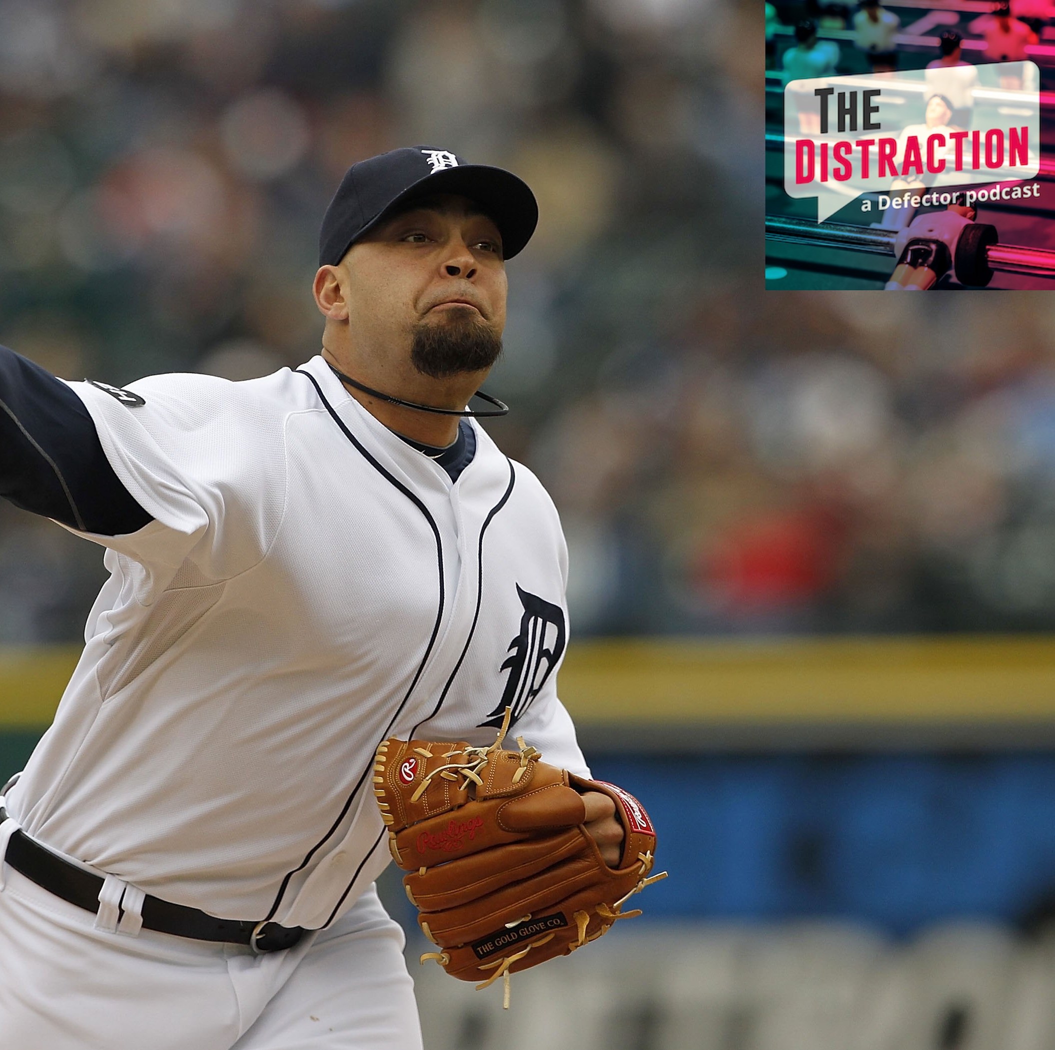 Joel Zumaya of the Detroit Tigers pitches in a game against the Yankees in May of 2010. The facial hair is outrageous.