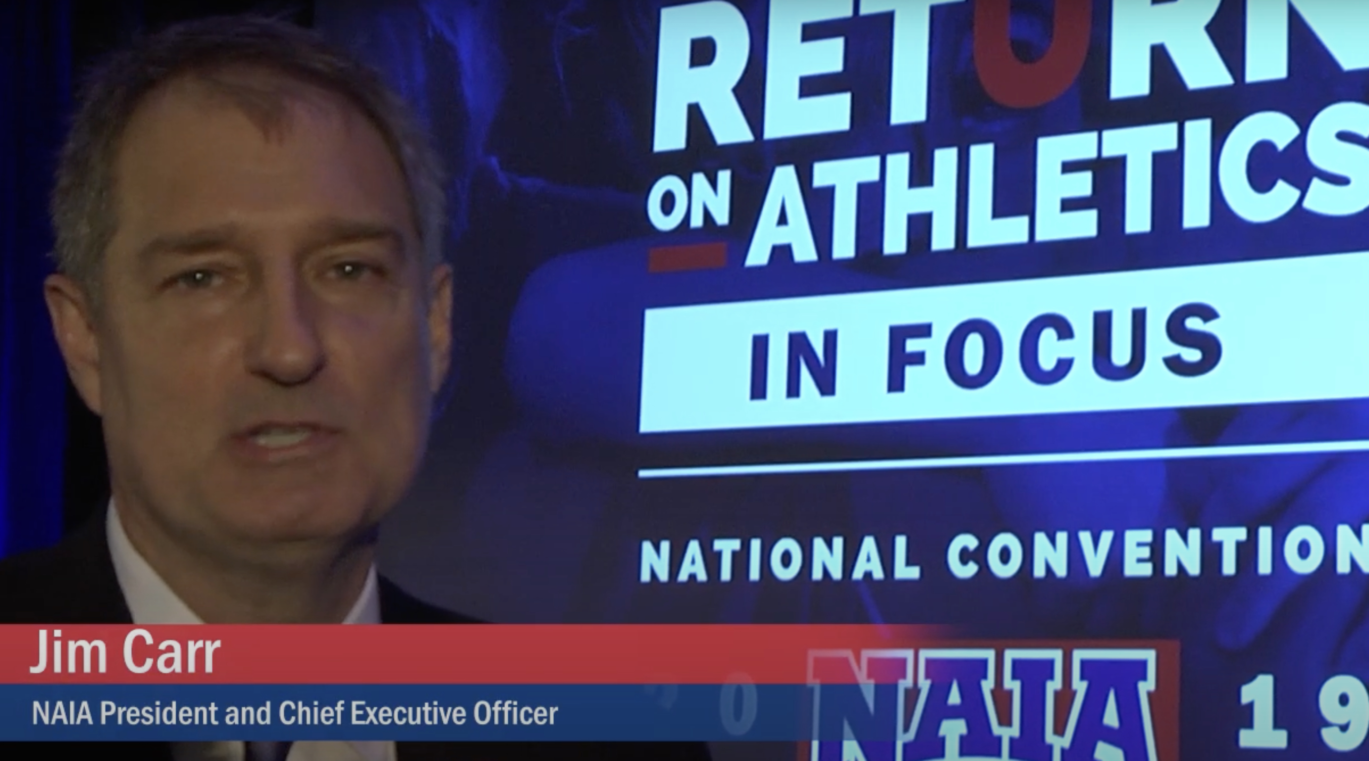 Naia president Jim Carr.