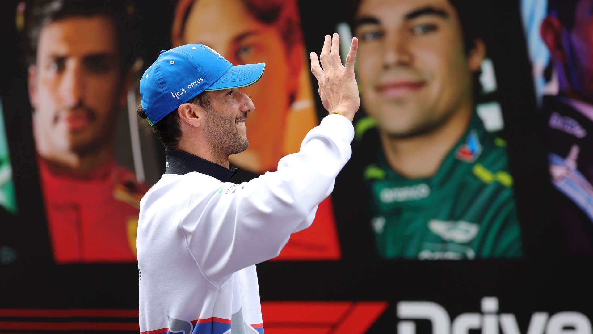 Daniel Ricciardo of Australia and Visa Cash App RB waves to the crowd on the drivers parade prior to the F1 Grand Prix of China at Shanghai International Circuit on April 21, 2024 in Shanghai, China.
