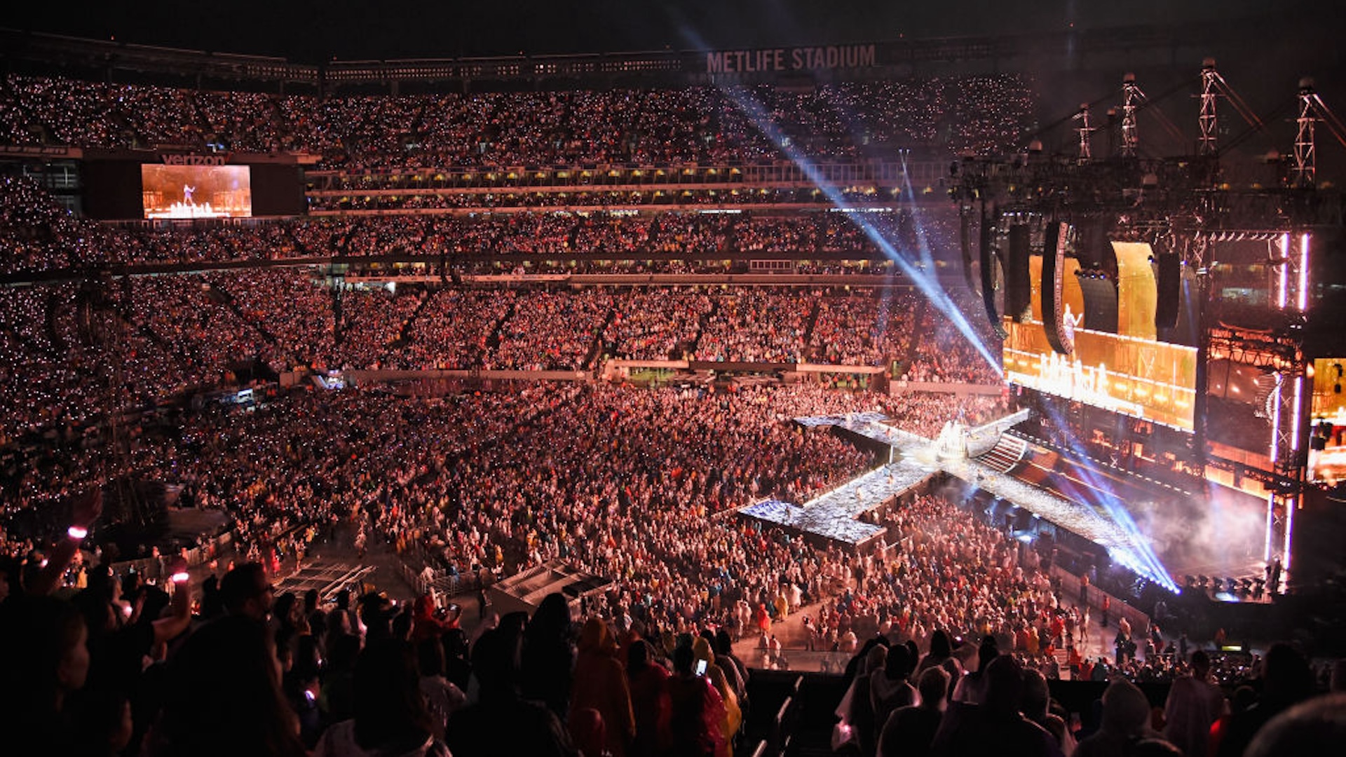 Taylor Swift performs onstage during the Taylor Swift reputation Stadium Tour at MetLife Stadium on July 21, 2018 in East Rutherford, New Jersey.