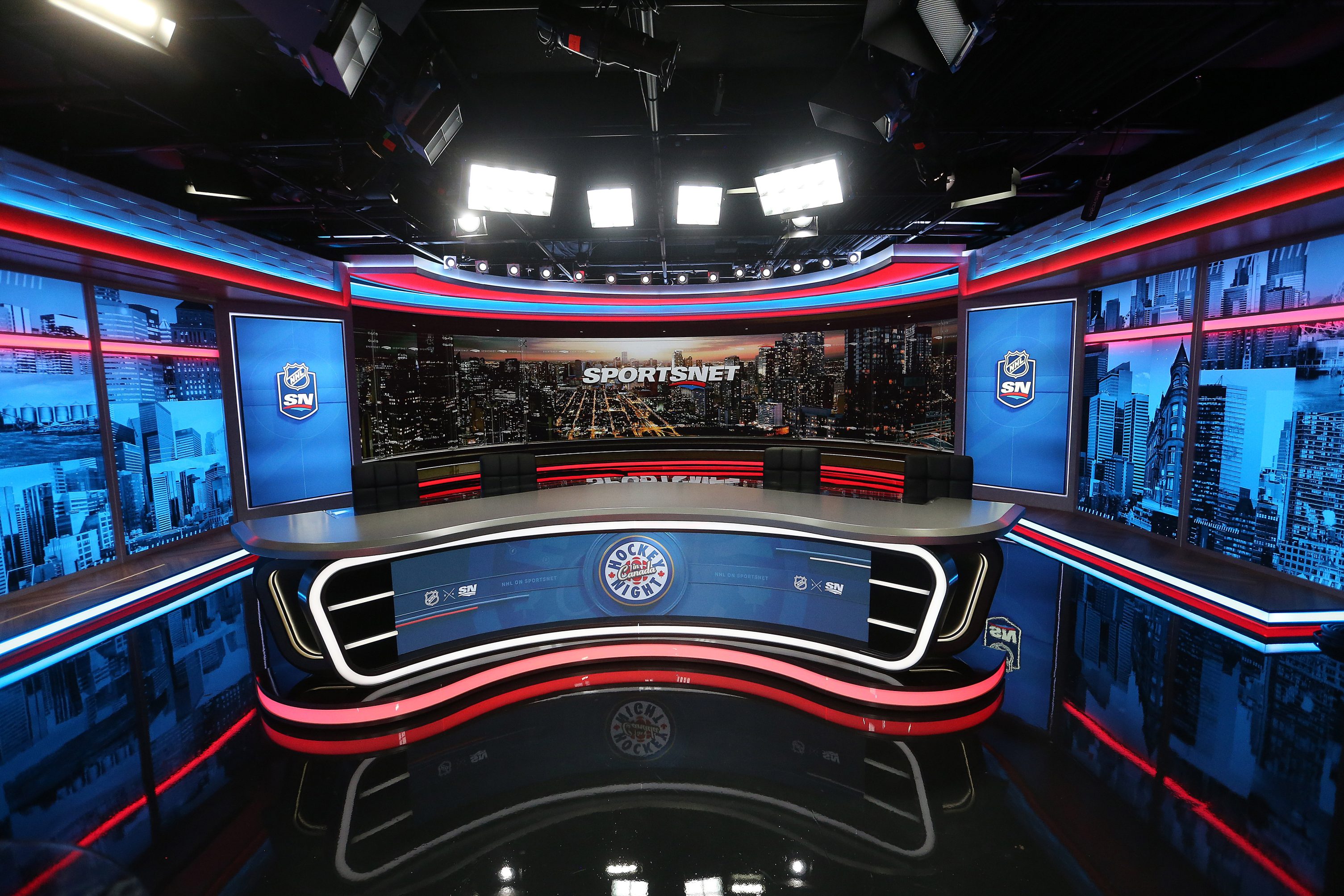 Sportsnet's Hockey Night In Canada studio set