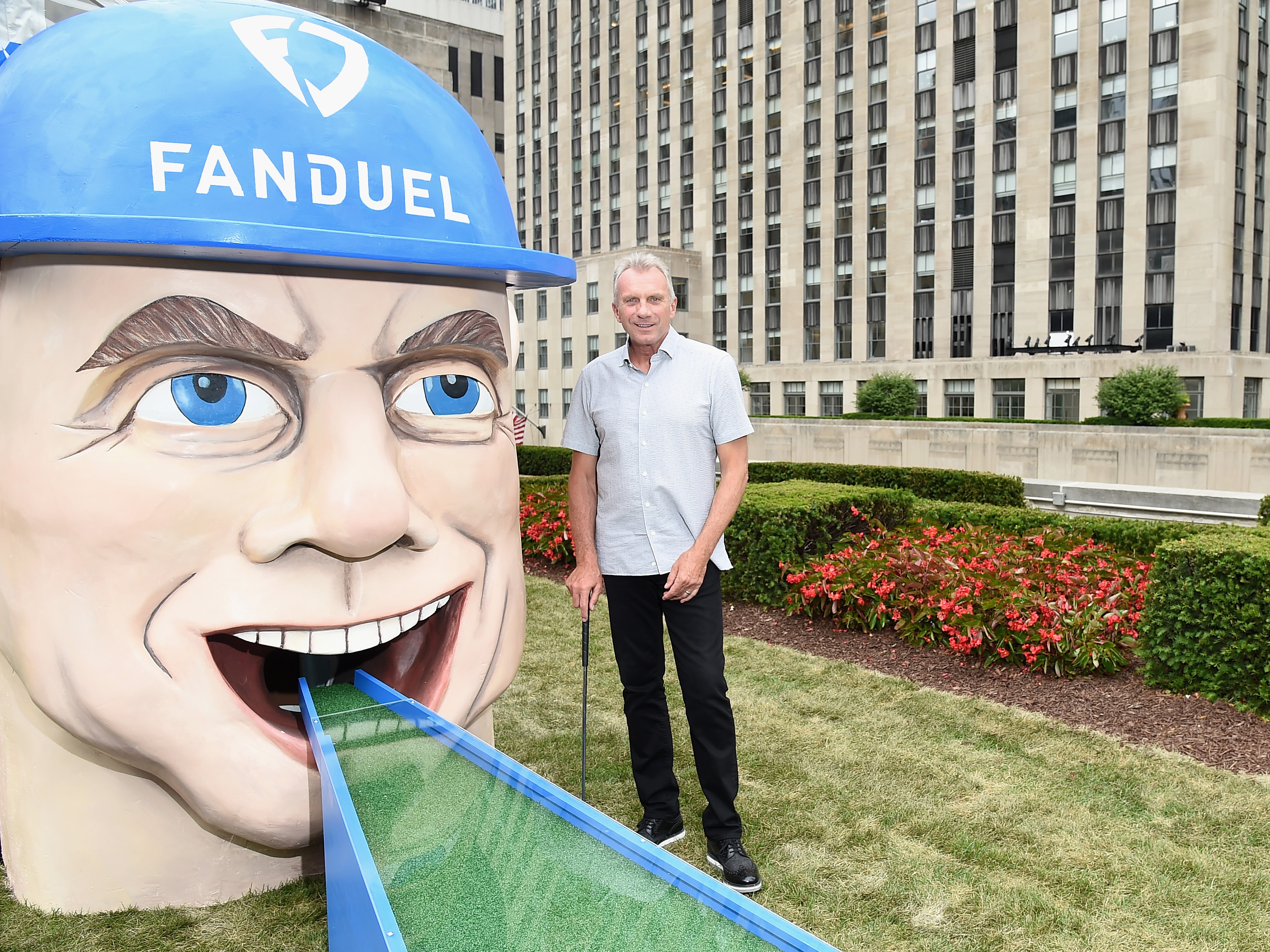 Joe Montana attends the FanDuel Fantasy Golf Classic on July 11, 2017 in New York City.