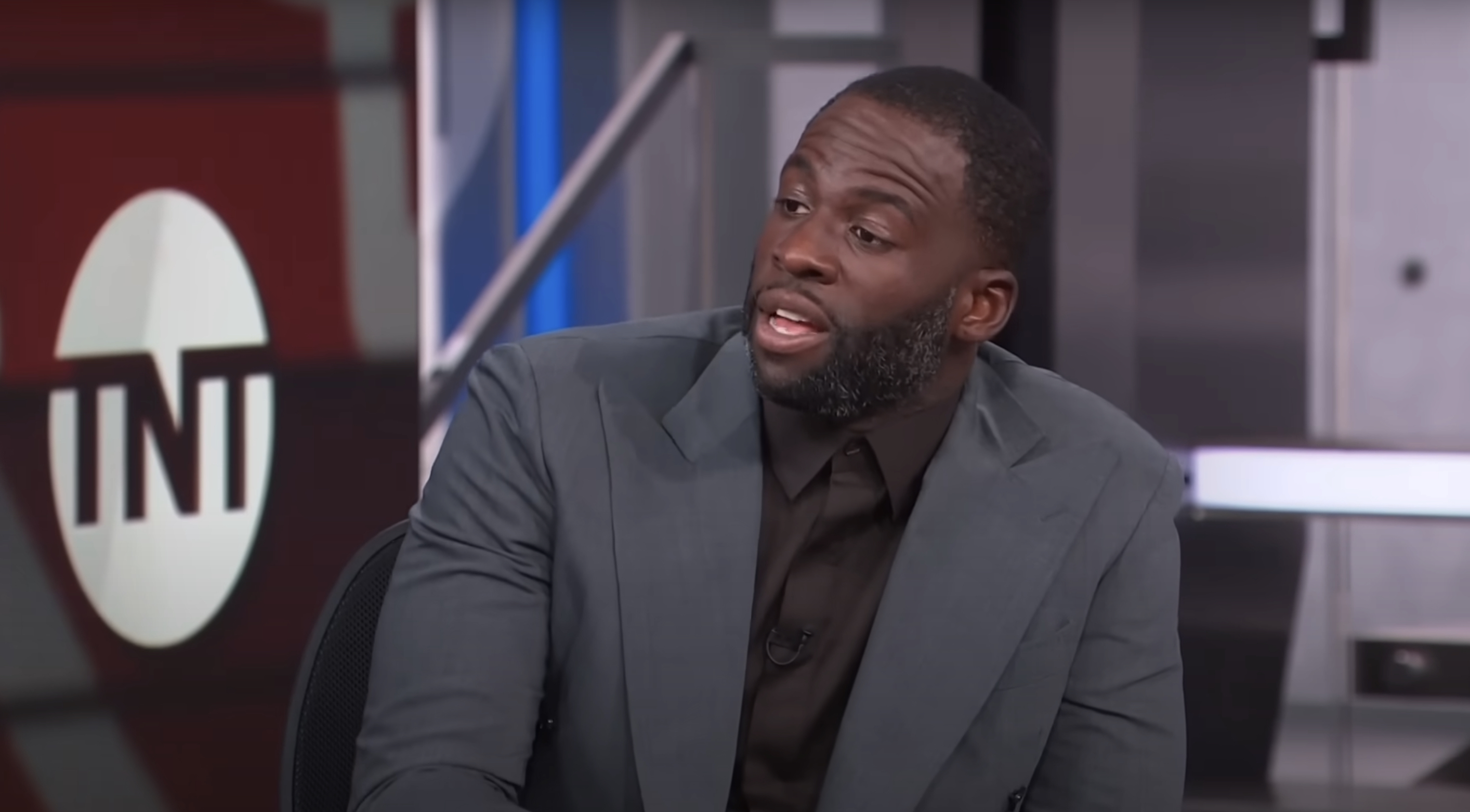 Draymond making a stupid point on TNT.