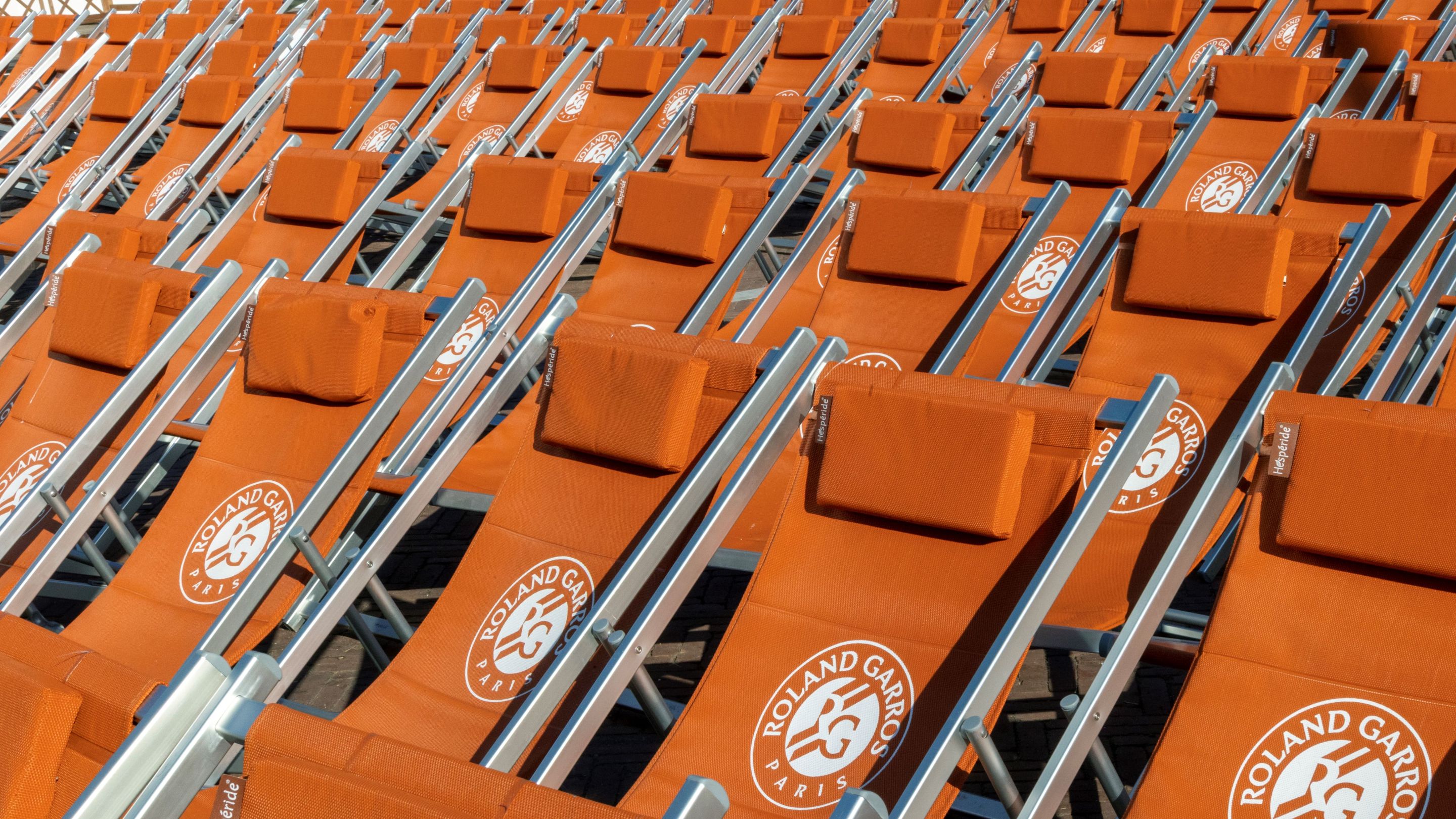 The seats at Roland-Garros