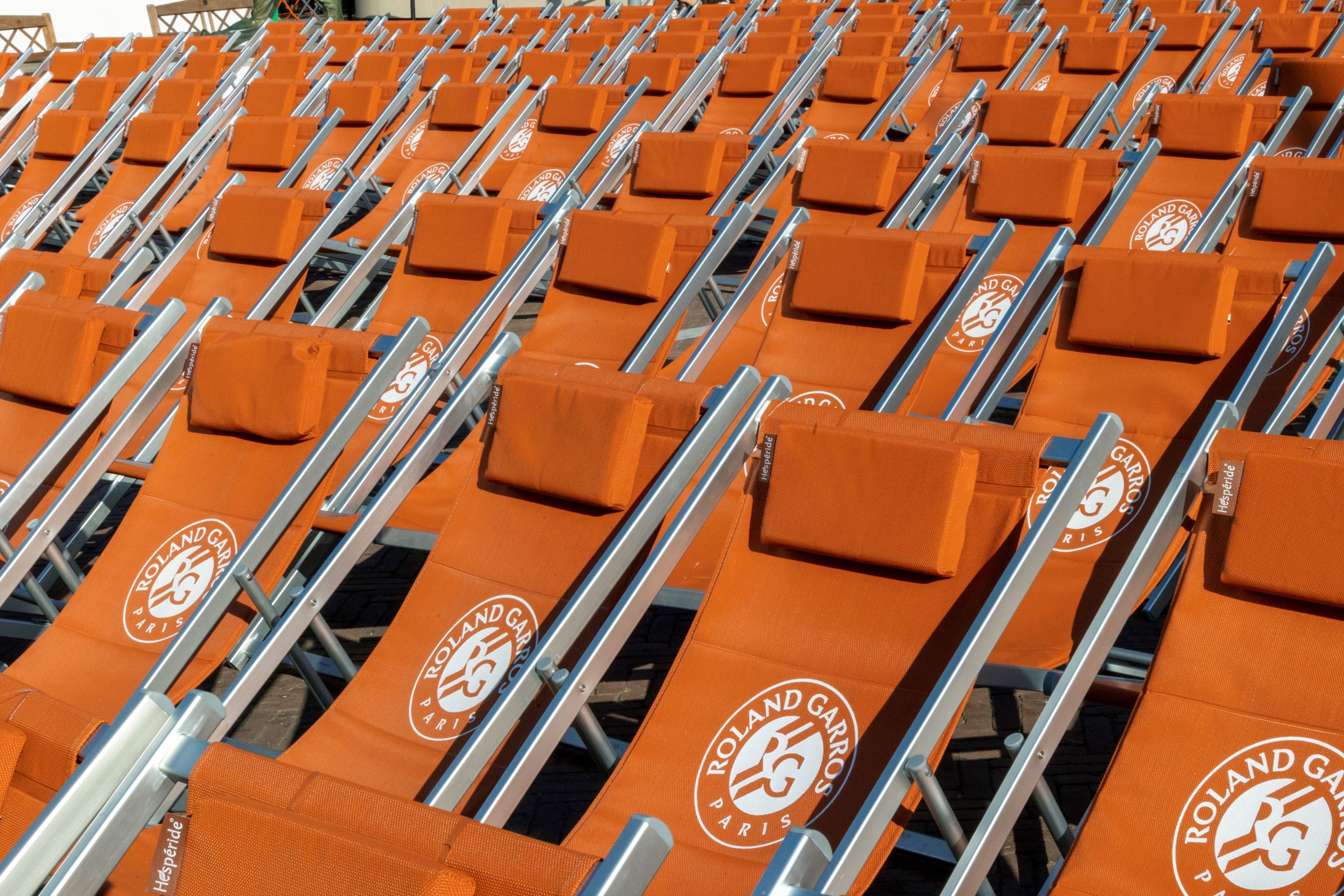 The seats at Roland-Garros