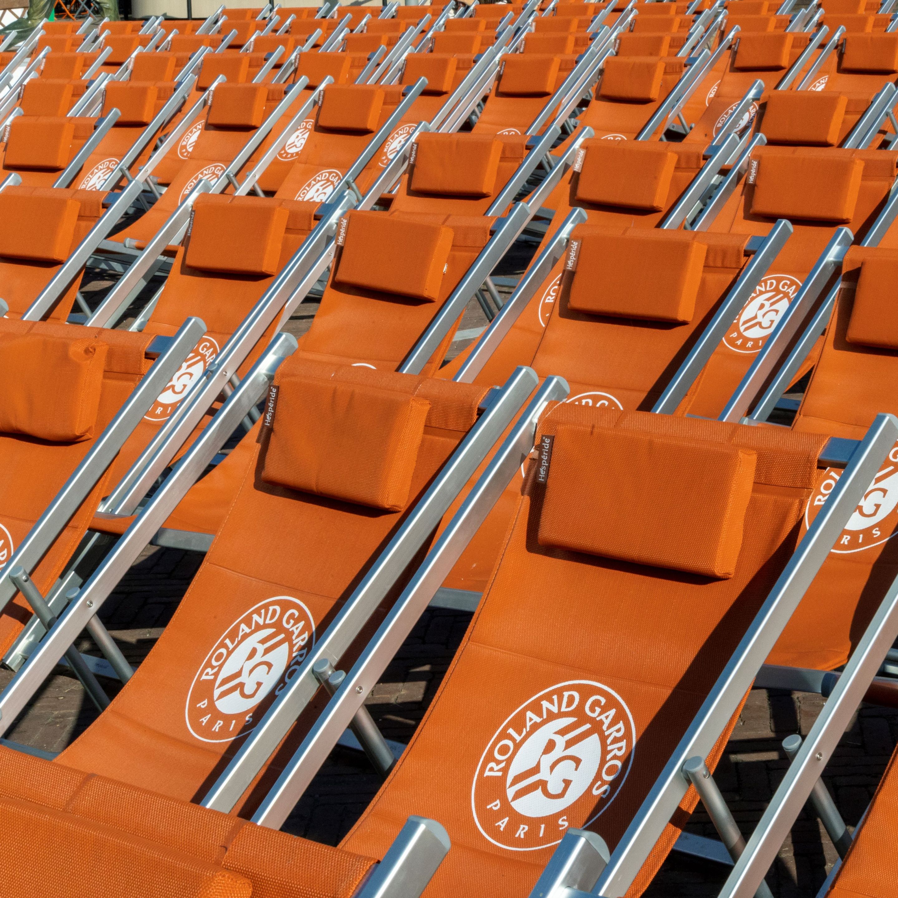 The seats at Roland-Garros