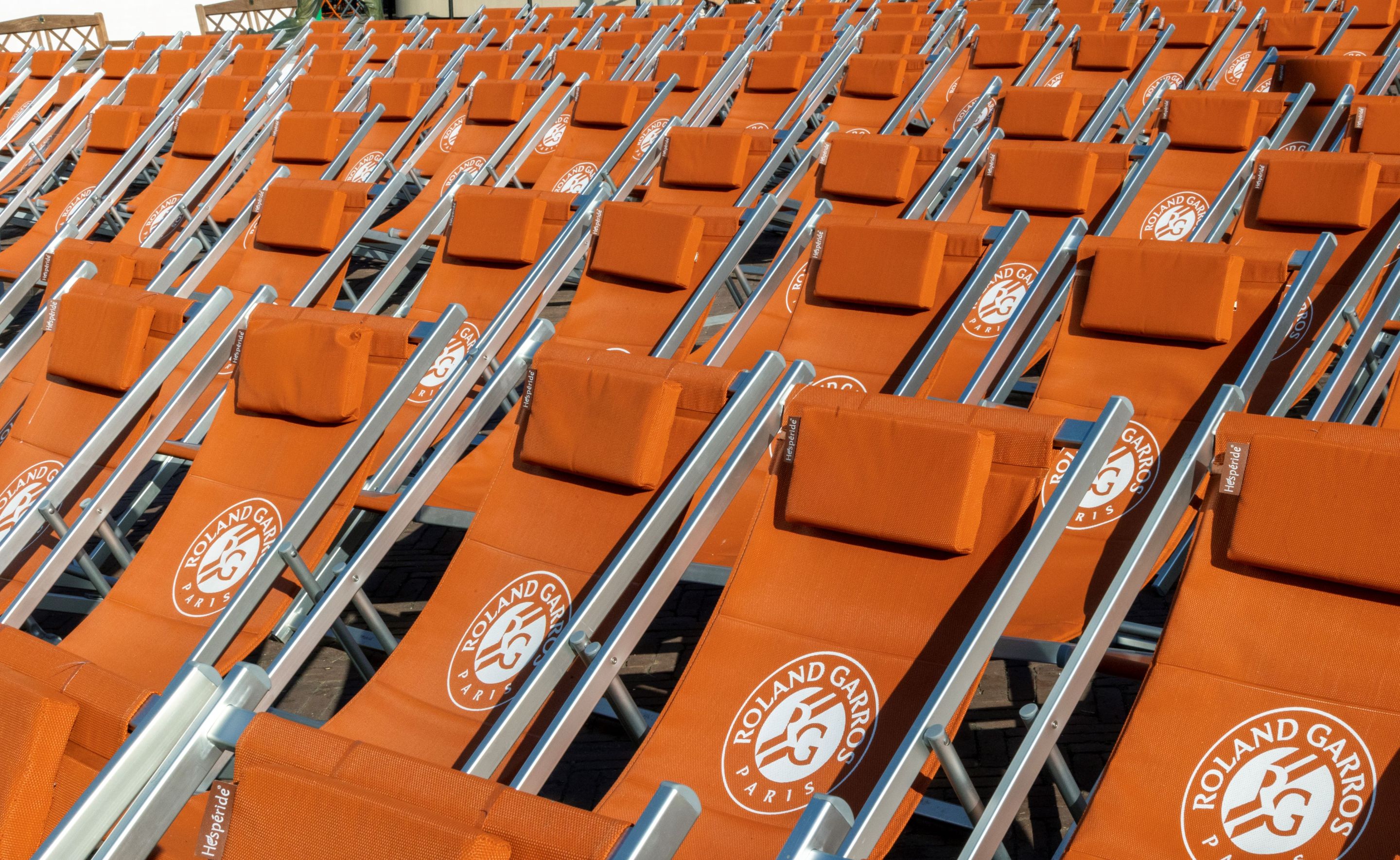 The seats at Roland-Garros