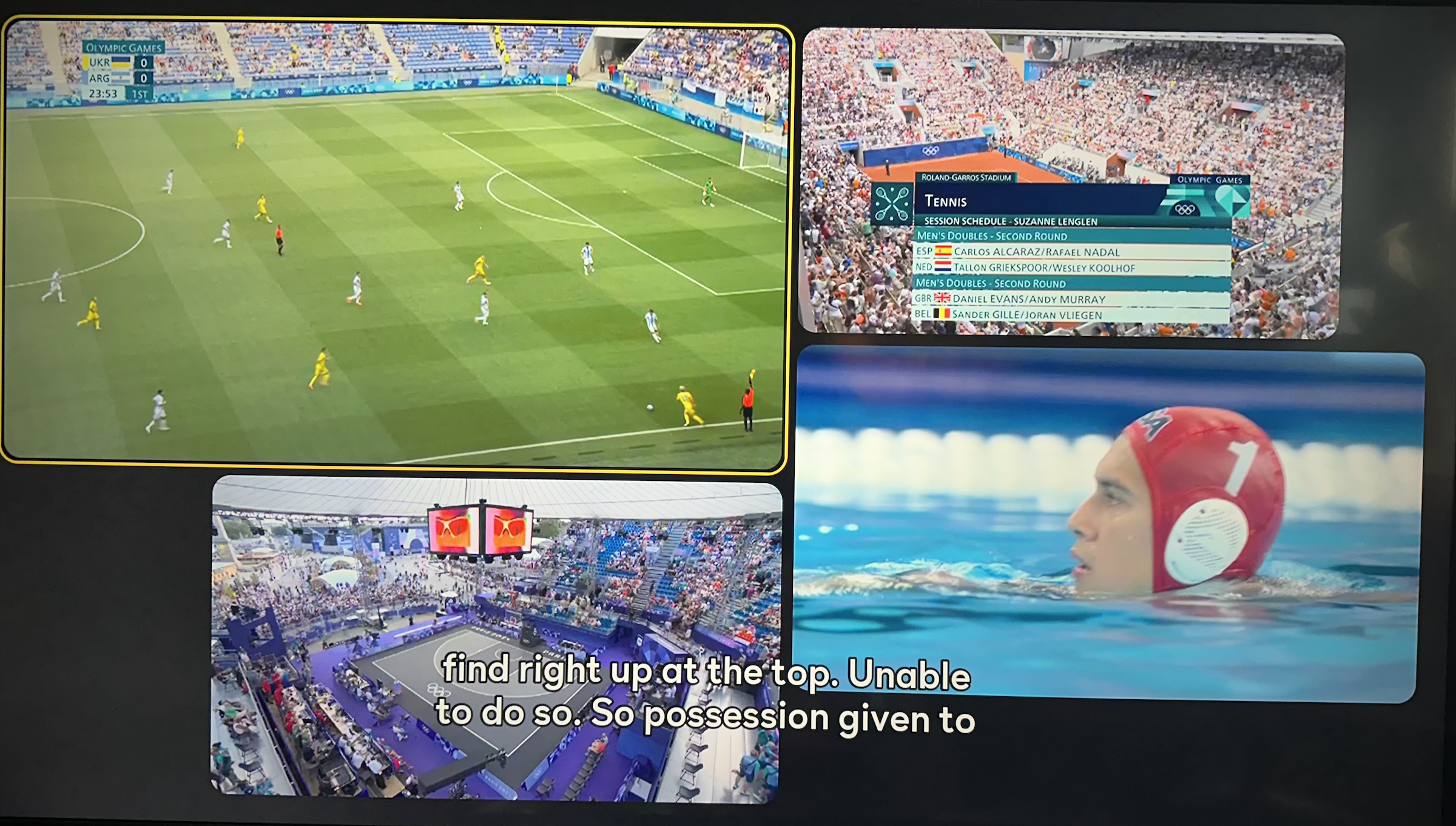 screenshot of peacock multiview