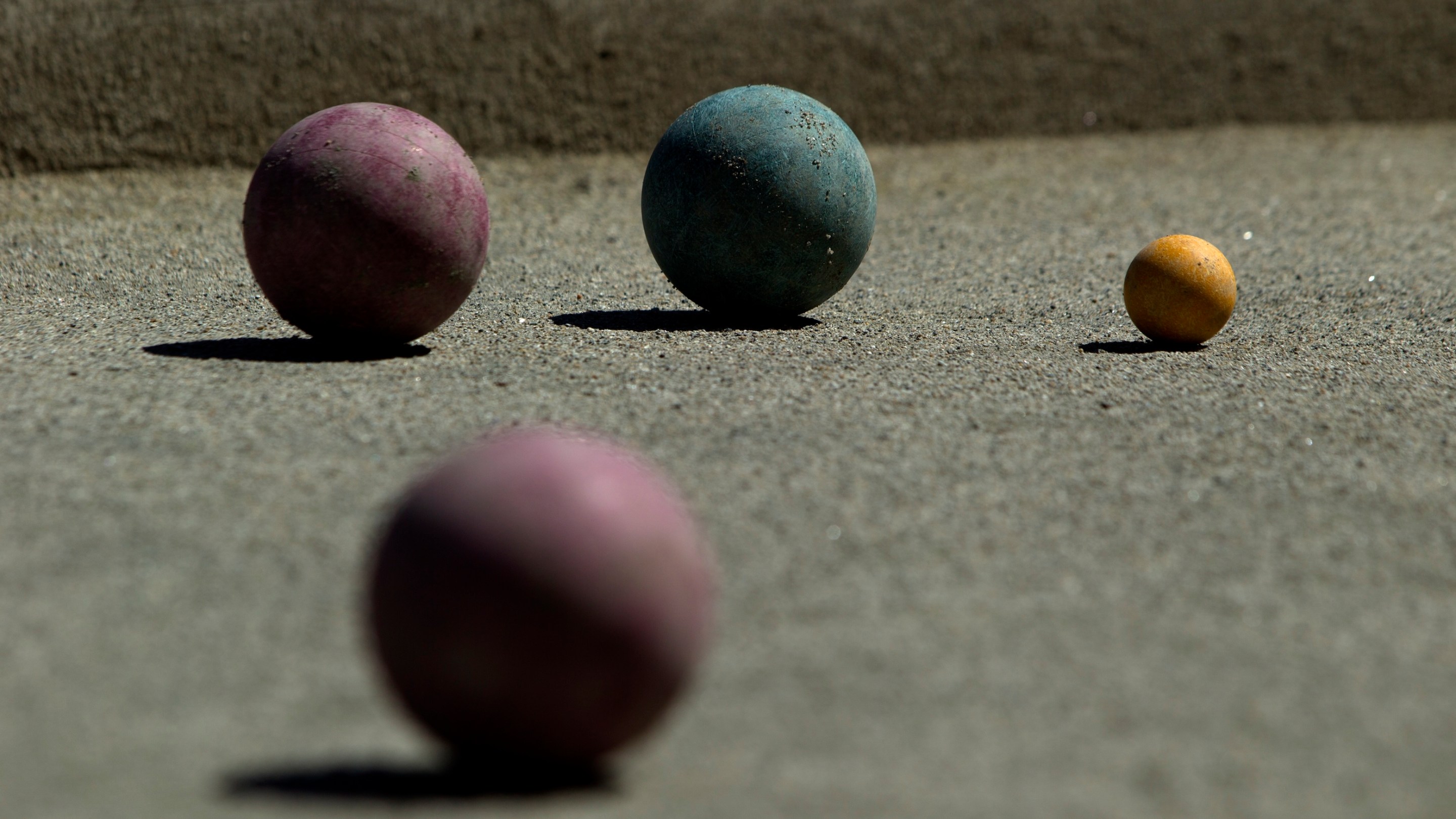 Bocce is played near the ferry building, Wednesday, April 8, 2015, in San Francisco, Calif.