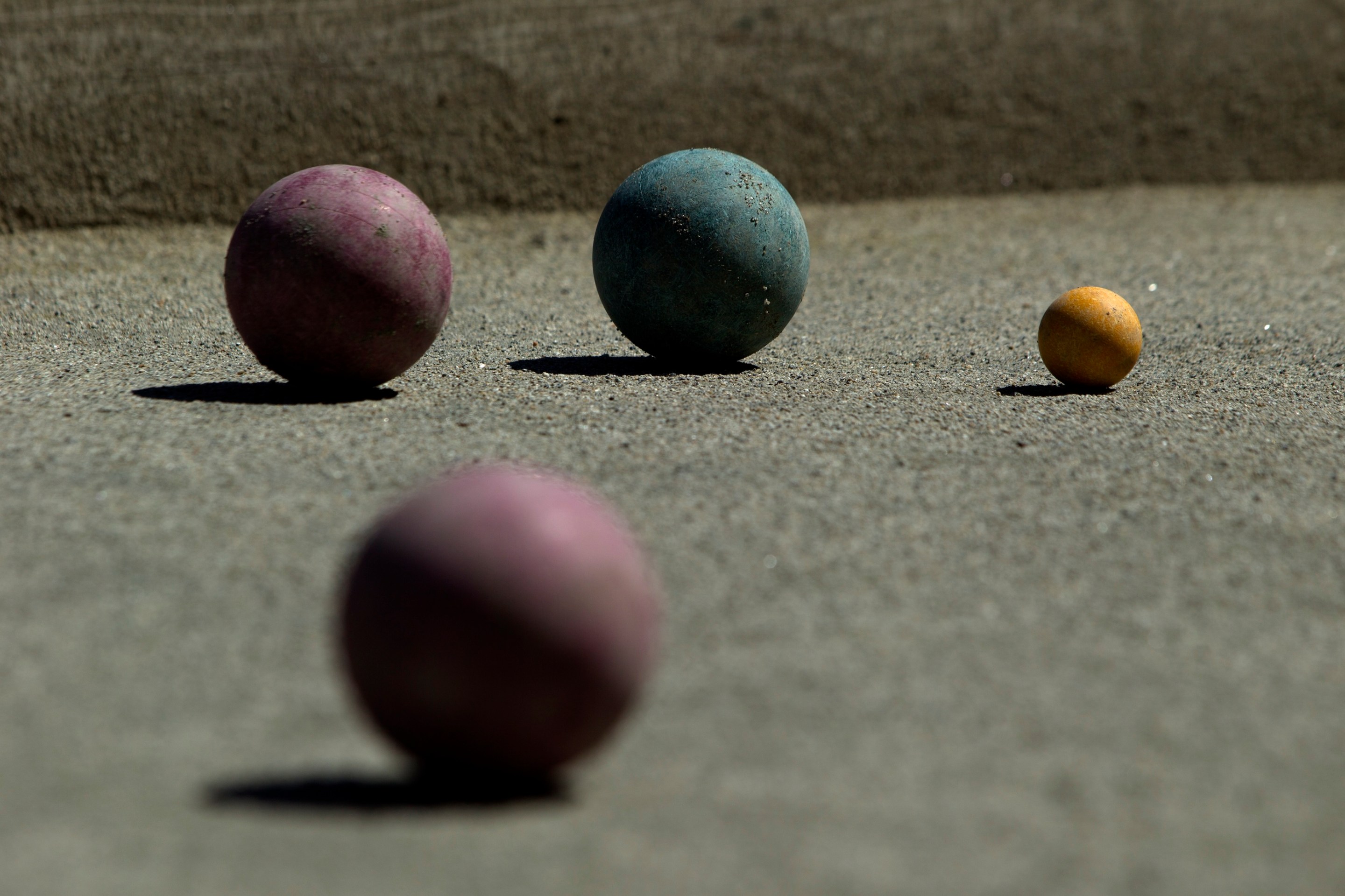 Bocce is played near the ferry building, Wednesday, April 8, 2015, in San Francisco, Calif.