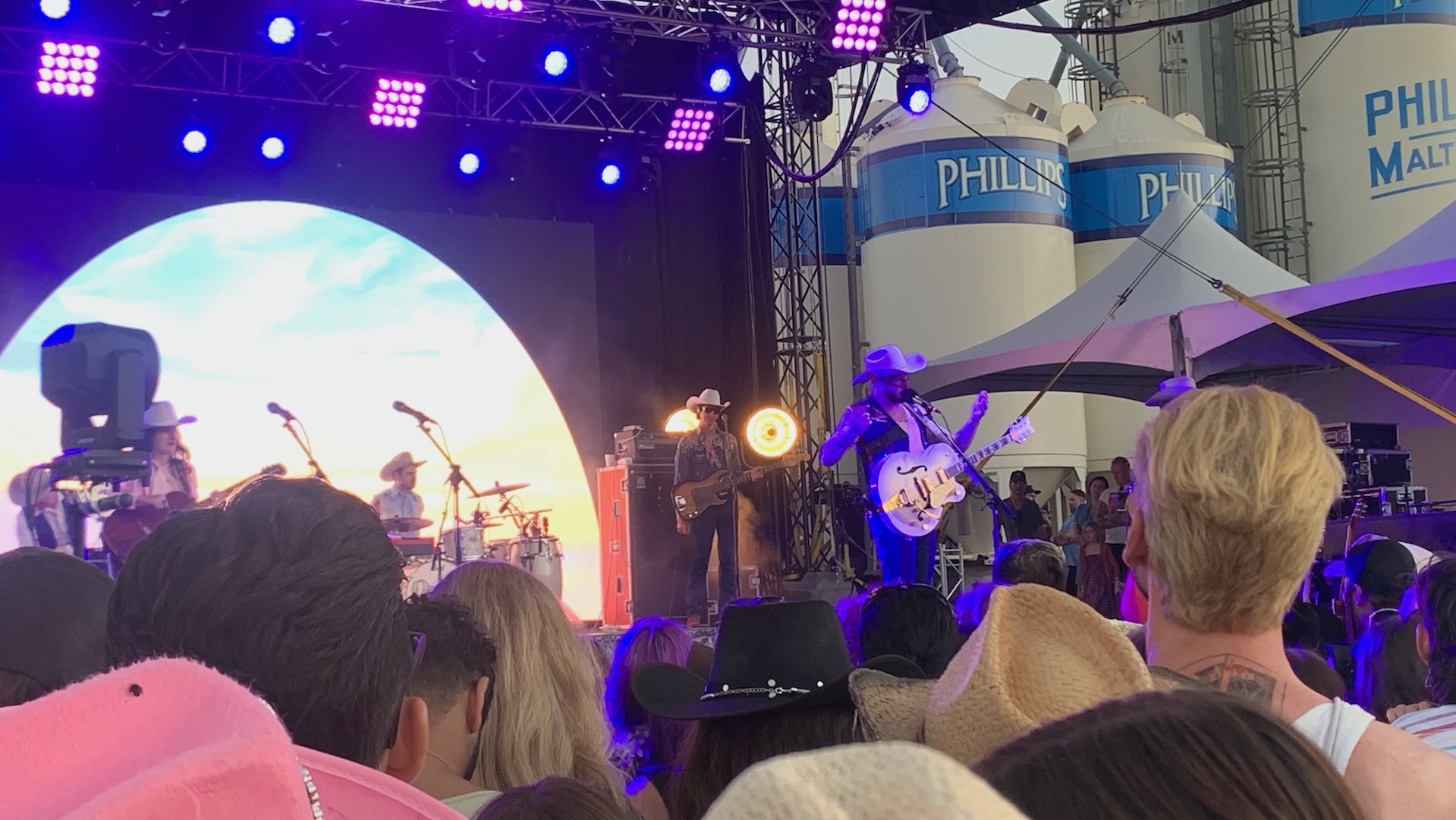 Orville Peck, seen from the crowd